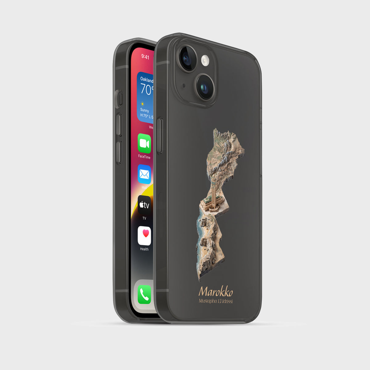 Marokko Karte – Islamisches Kunst Design - 1instaphone