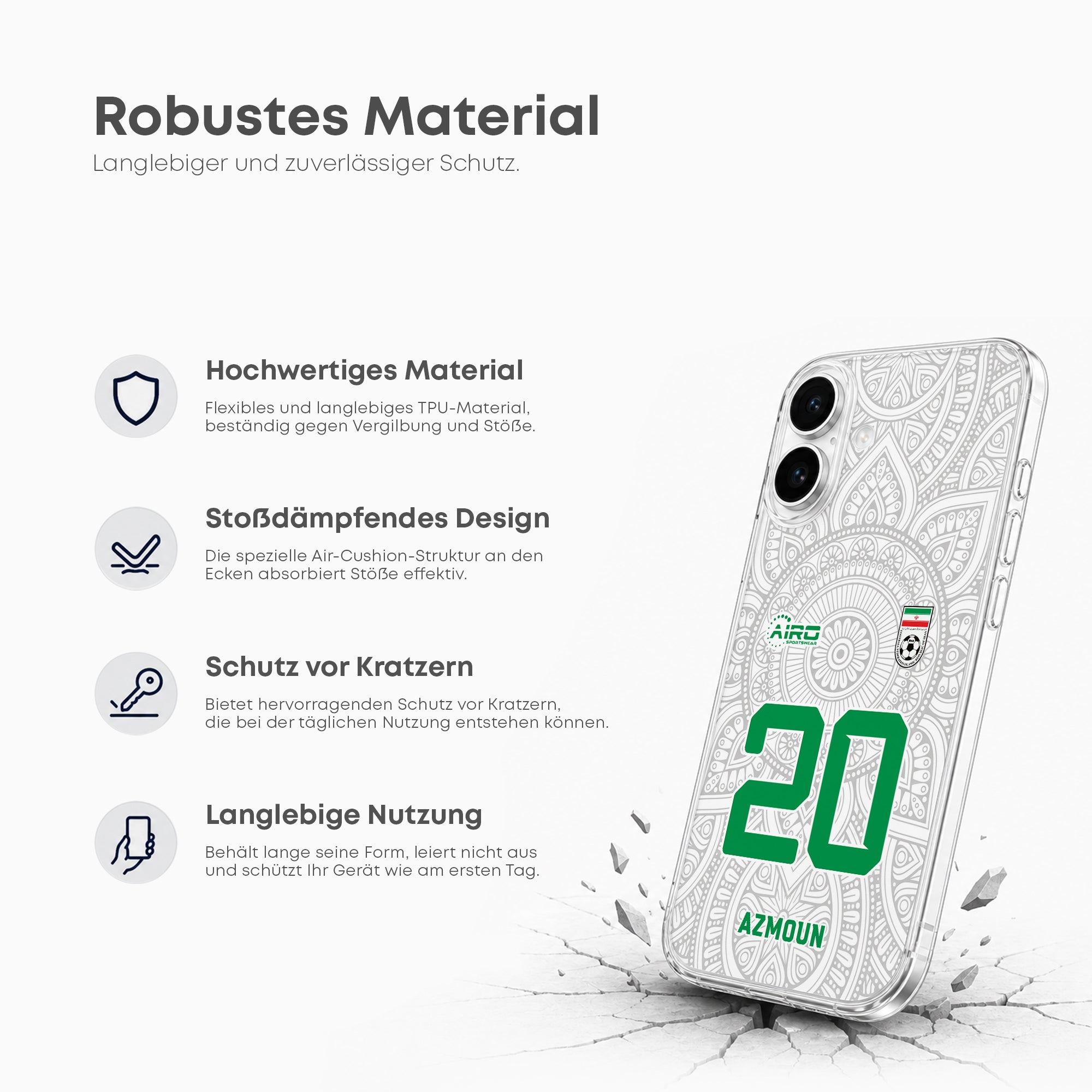 Iran 2026 Handyhülle – Name & Nummer - 1instaphone