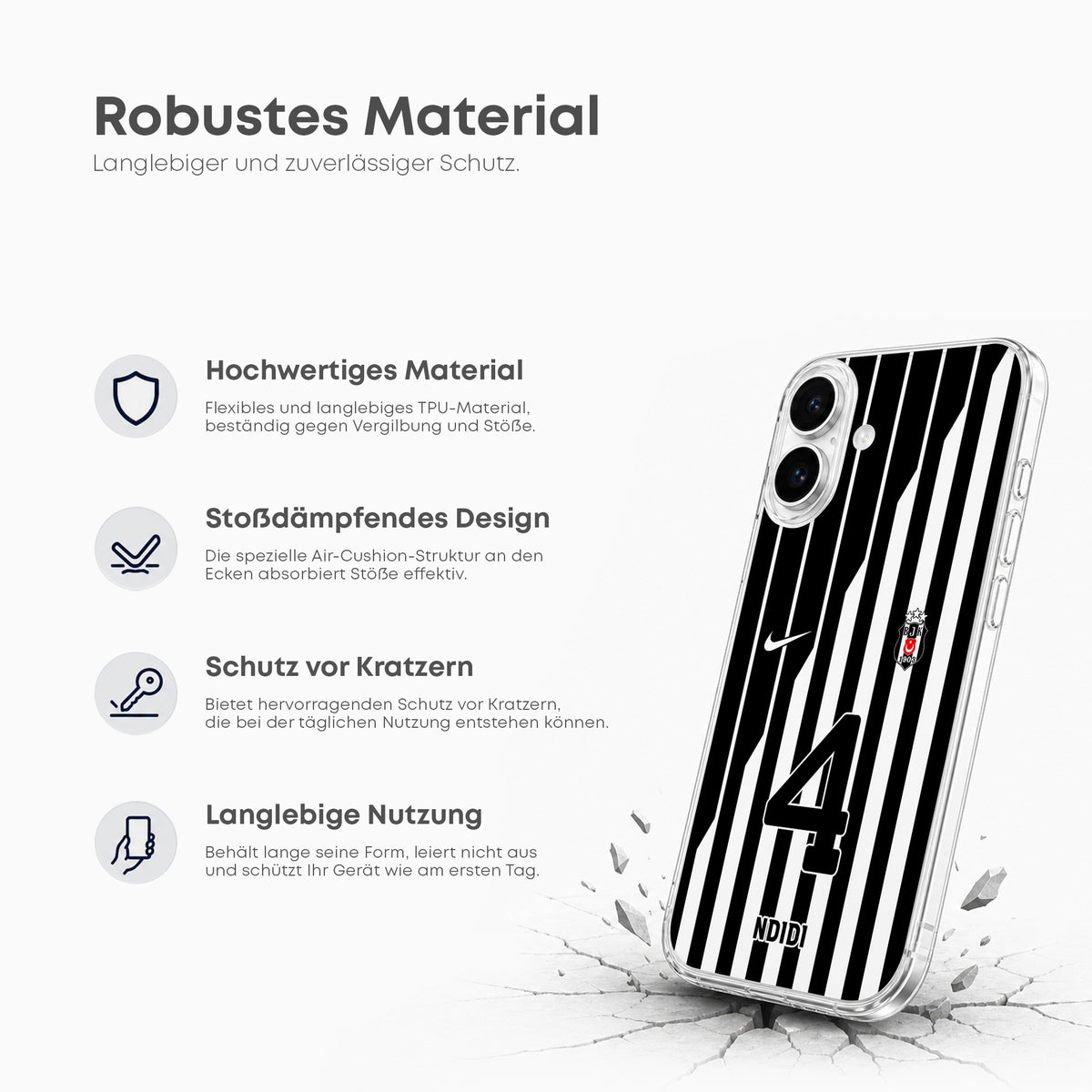 Coque de téléphone Besiktas personnalisée 2023