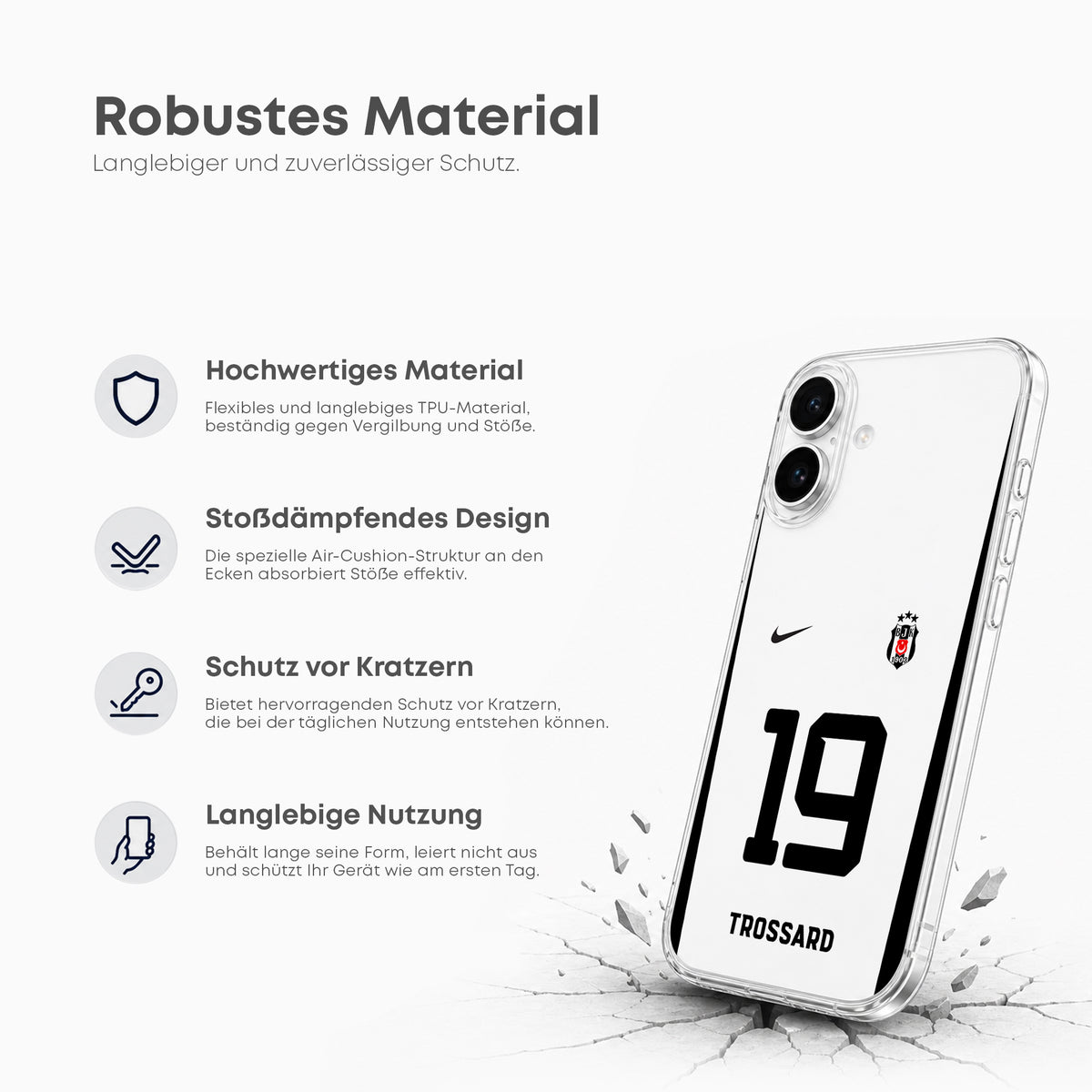 Coque de téléphone Besiktas personnalisée 2023