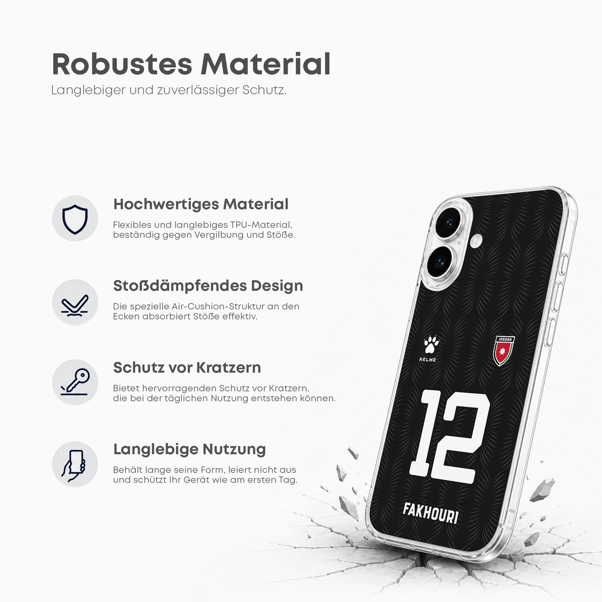 Jordan 2026 Handyhülle – Name & Nummer - 1instaphone