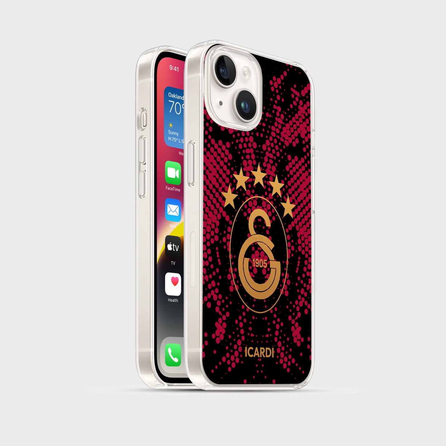 Personalisierte Galatasaray Handyhülle - Şampiyon 2025 Punkt Grafitti - 1instaphone