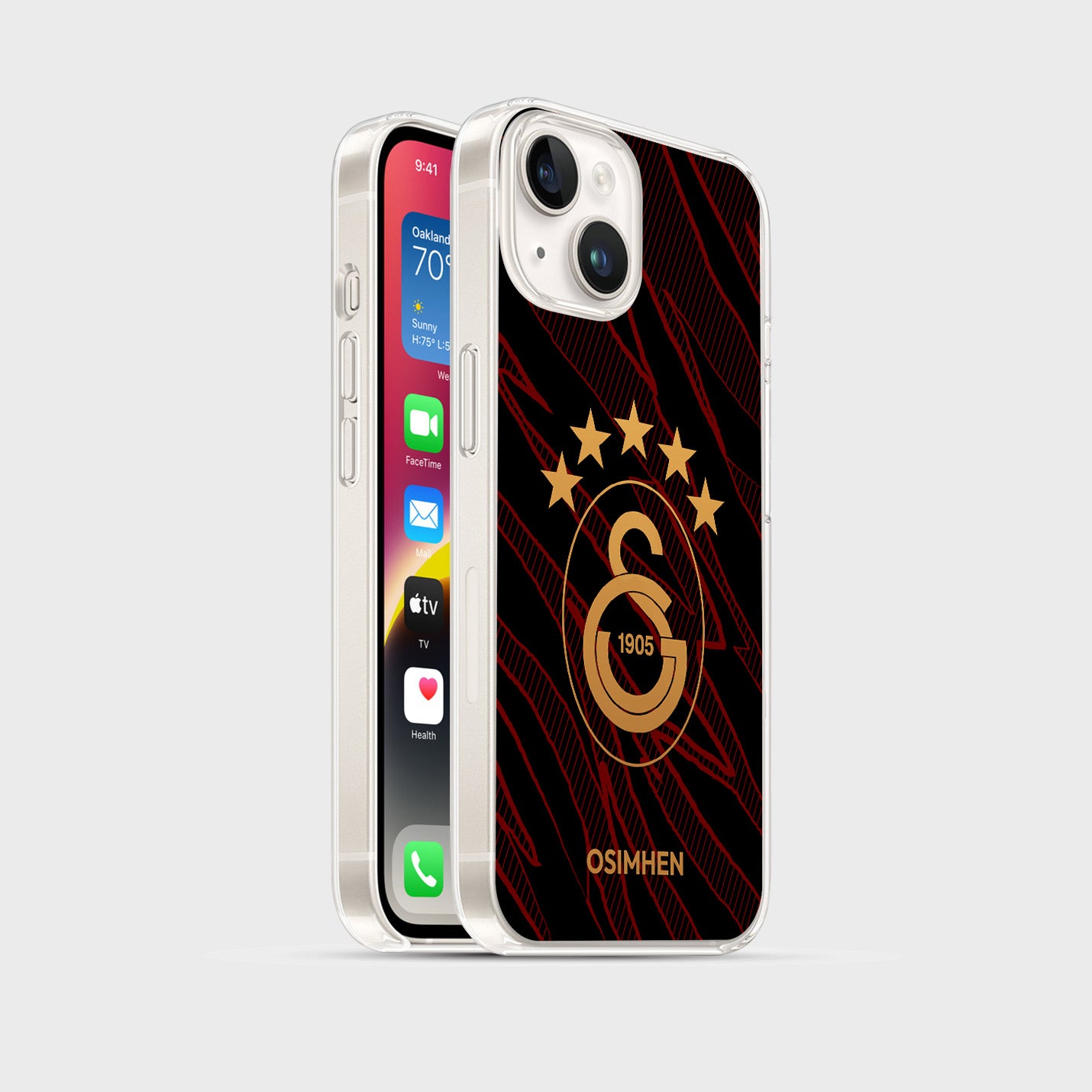 Personalisierte Galatasaray Handyhülle - Şampiyon 2025 Schwarz - 1instaphone