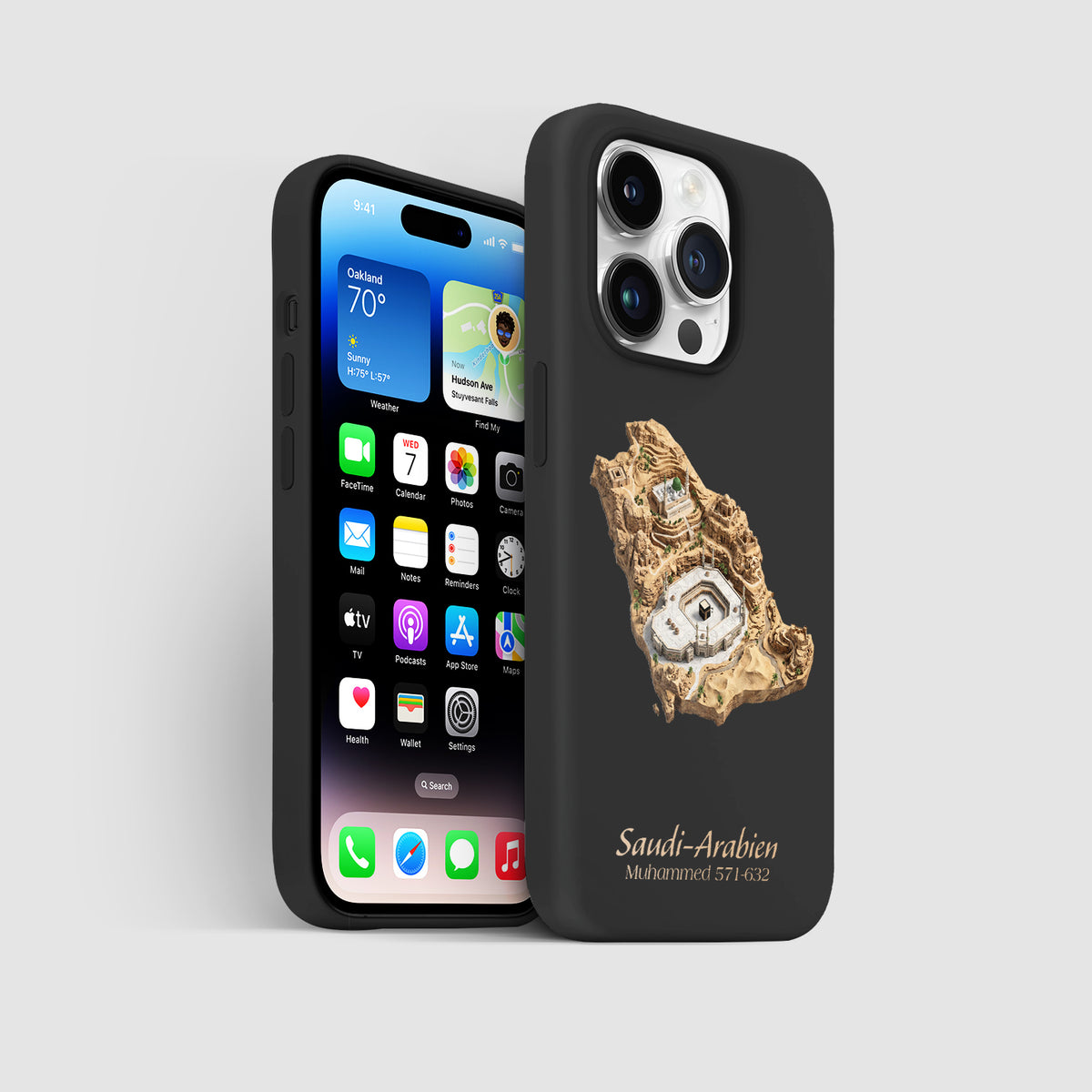 Saudi-Arabien Karte – Islamisches Kunst Design - 1instaphone