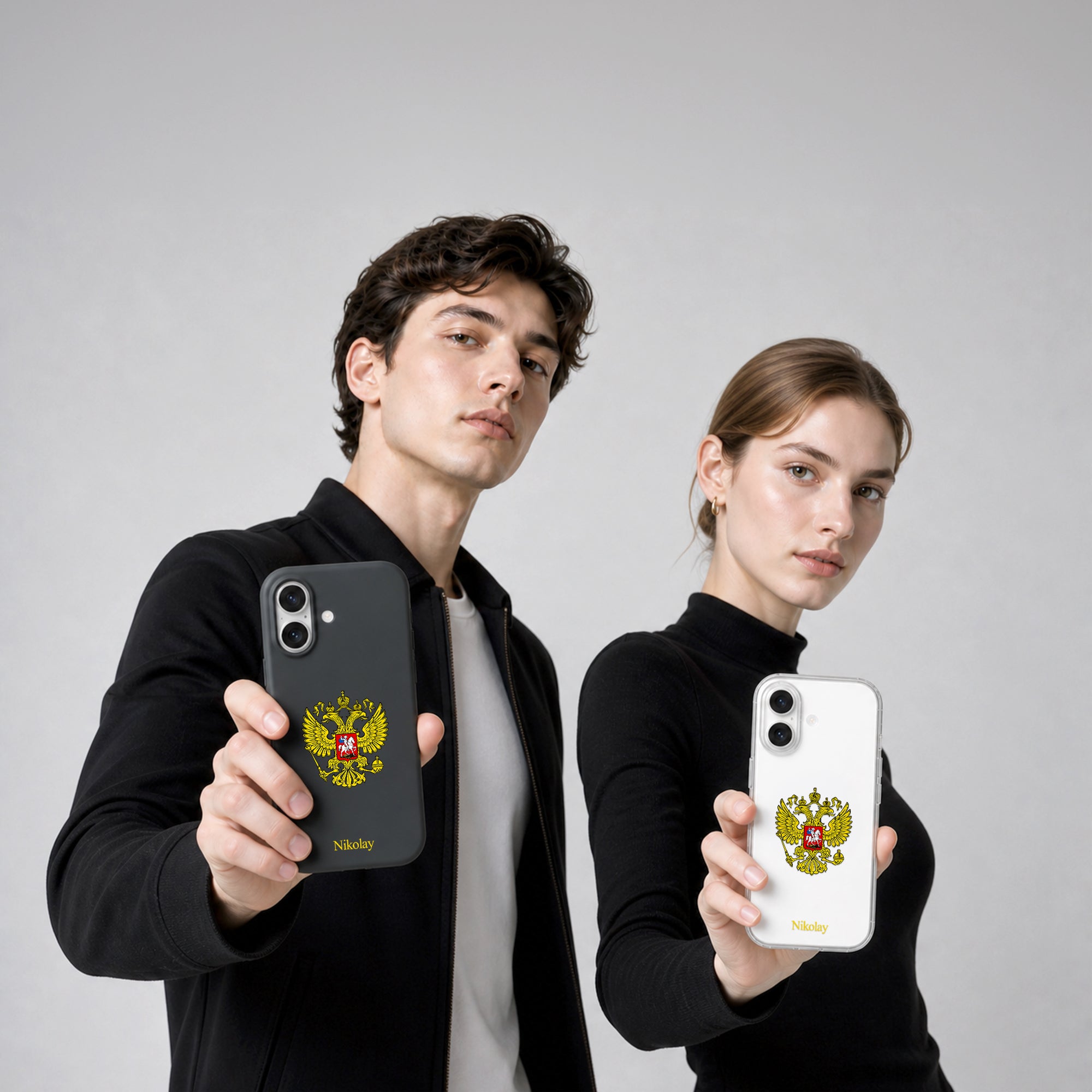 Personalisierte Russisches Imperium Handyhülle mit Namen - 1instaphone