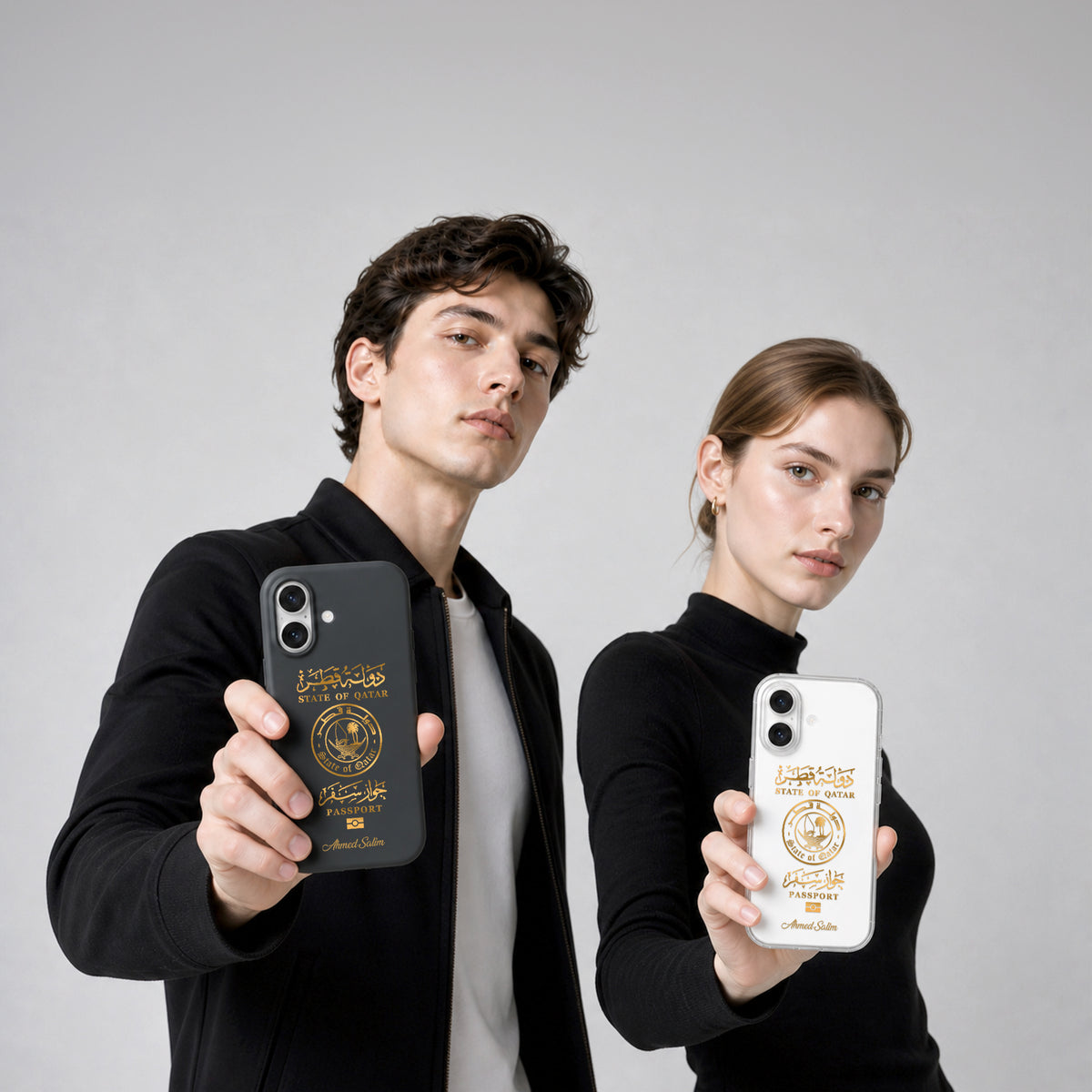 Handyhüllen mit Reisepass - Katar - 1instaphone