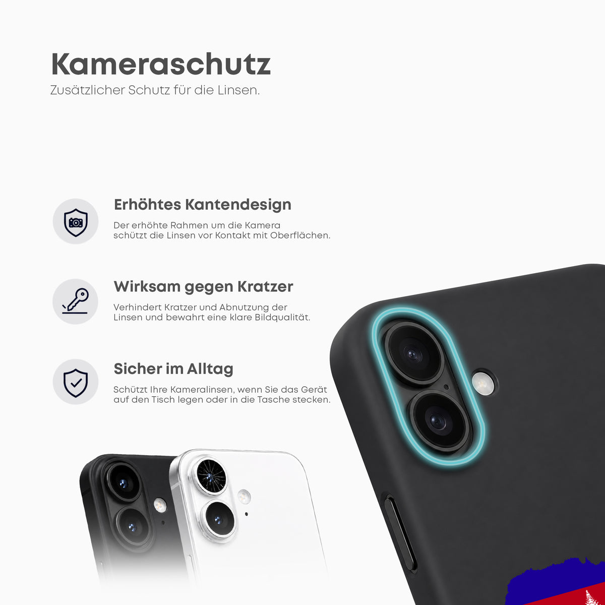 Handyhüllen mit Flagge - KAMBODSCHA - 1instaphone