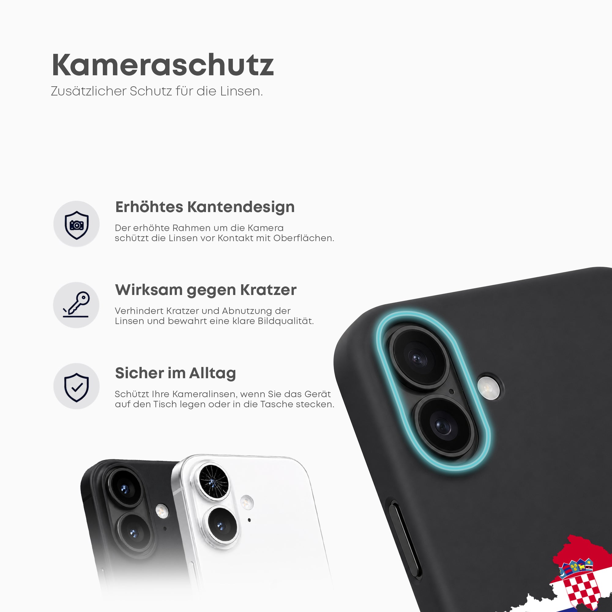 Handyhüllen mit Flagge - Kroatien - 1instaphone