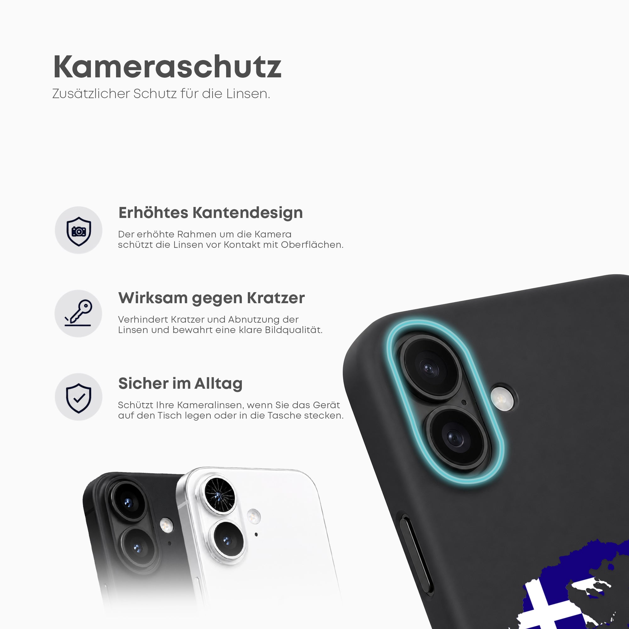Handyhüllen mit Flagge - Griechenland - 1instaphone