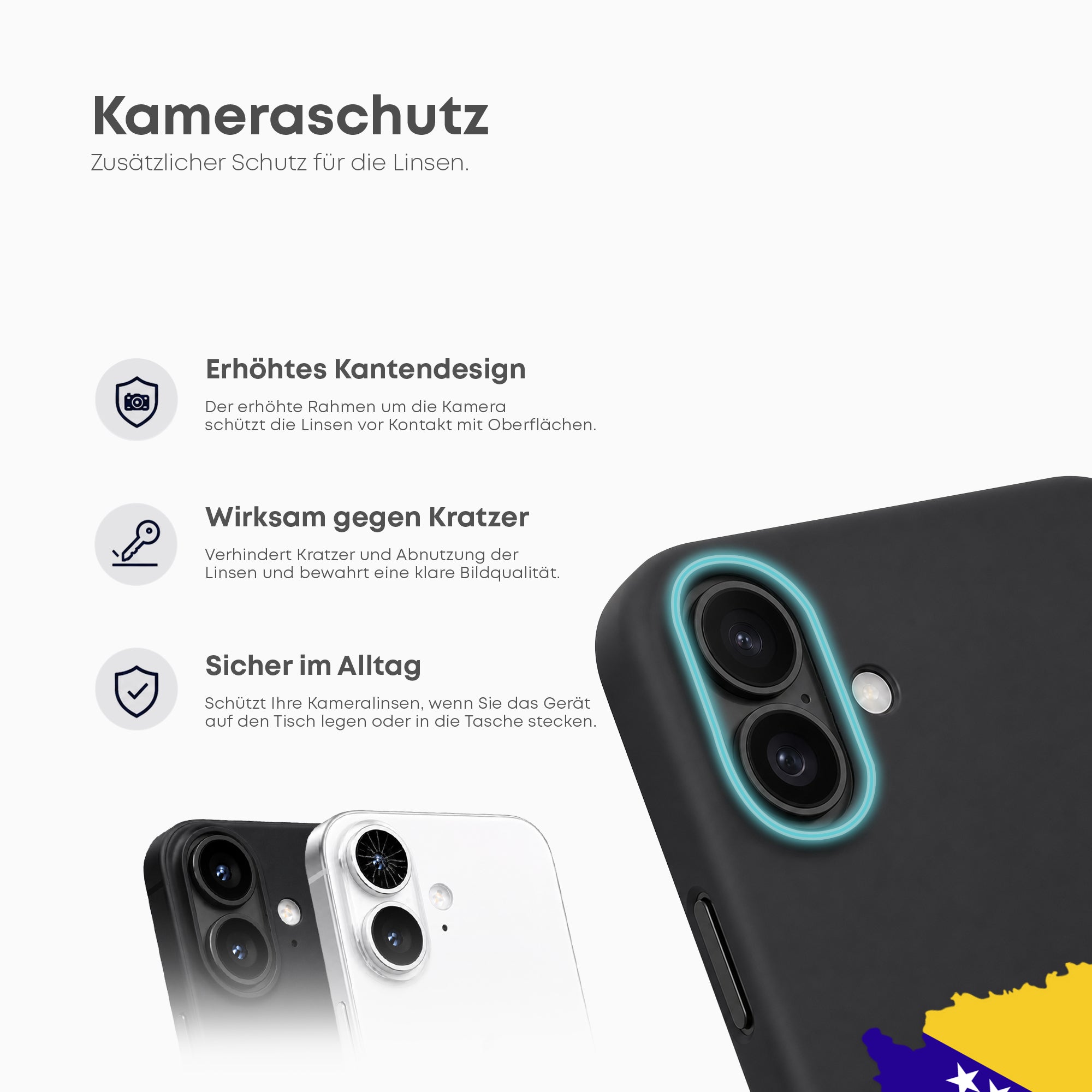 Handyhüllen mit Flagge - Bosnien - 1instaphone