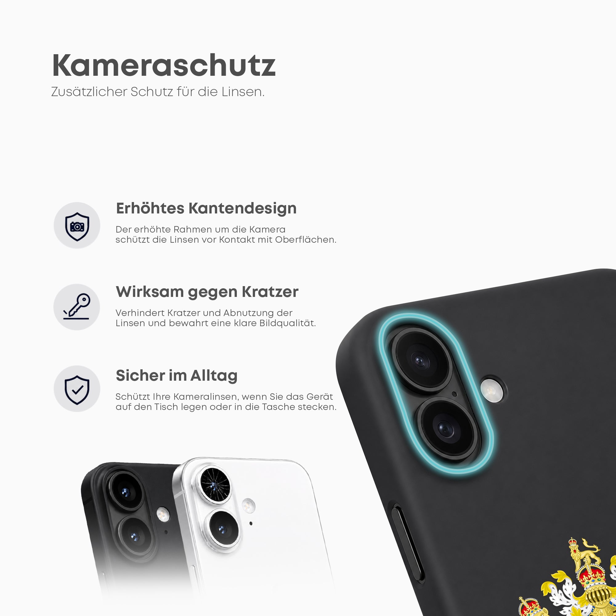Handyhülle mit Emblem des Vereinigten Königreichs - 1instaphone