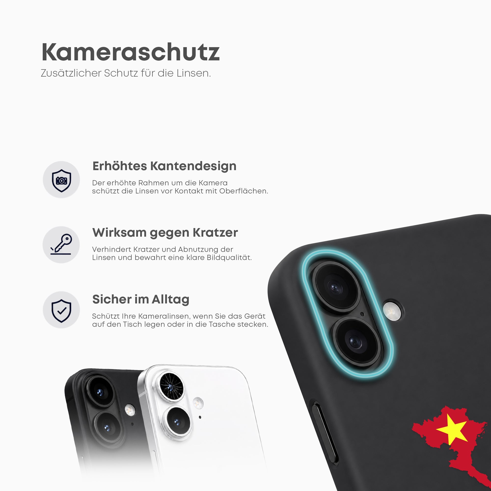 Handyhüllen mit Flagge - VIETNAM - 1instaphone