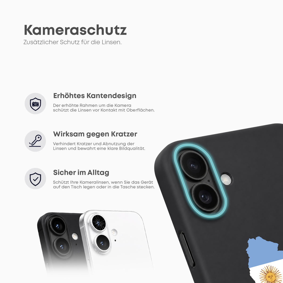 Handyhüllen mit Flagge - ARGENTINIEN - 1instaphone