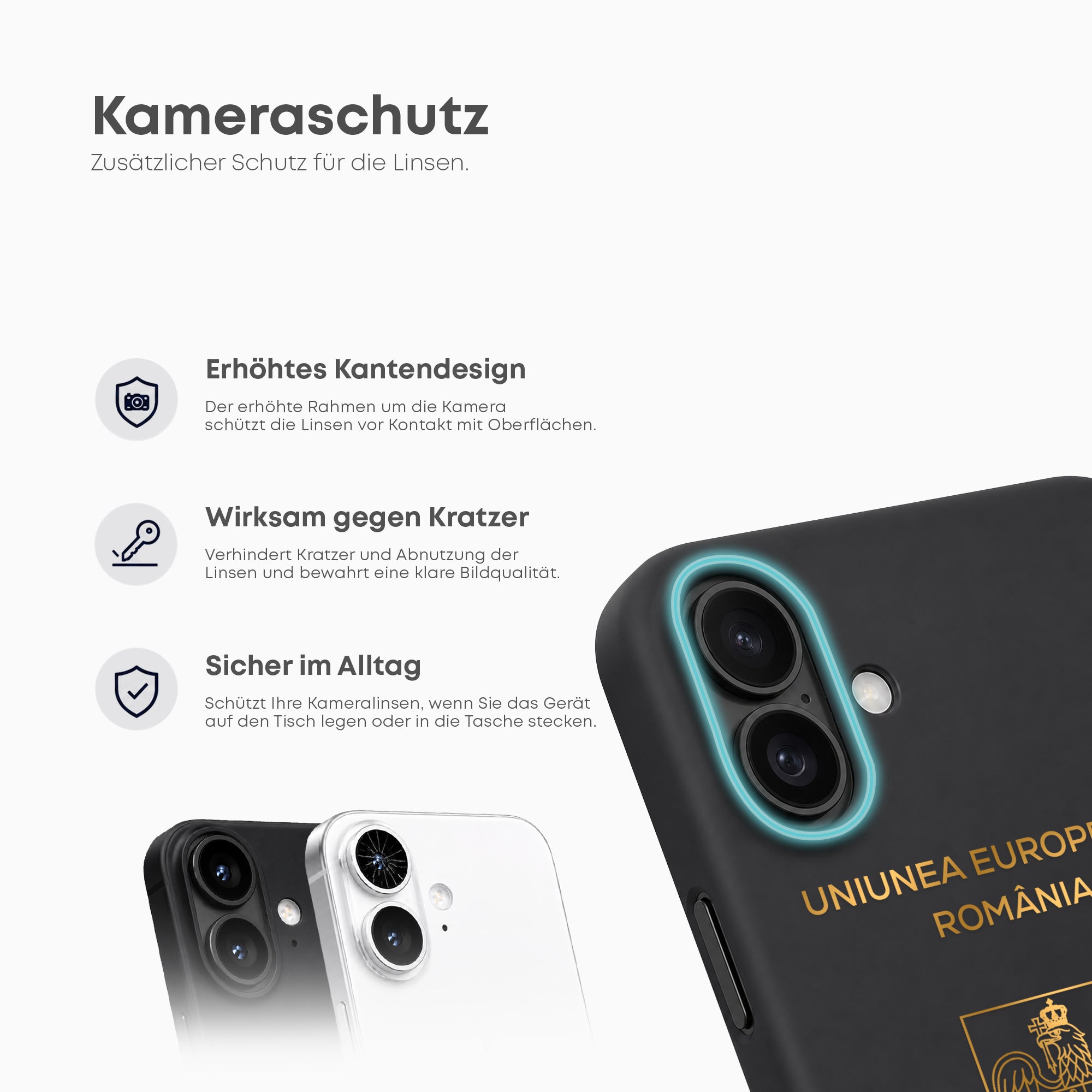 Handyhüllen mit Reisepass - Rumänien - 1instaphone