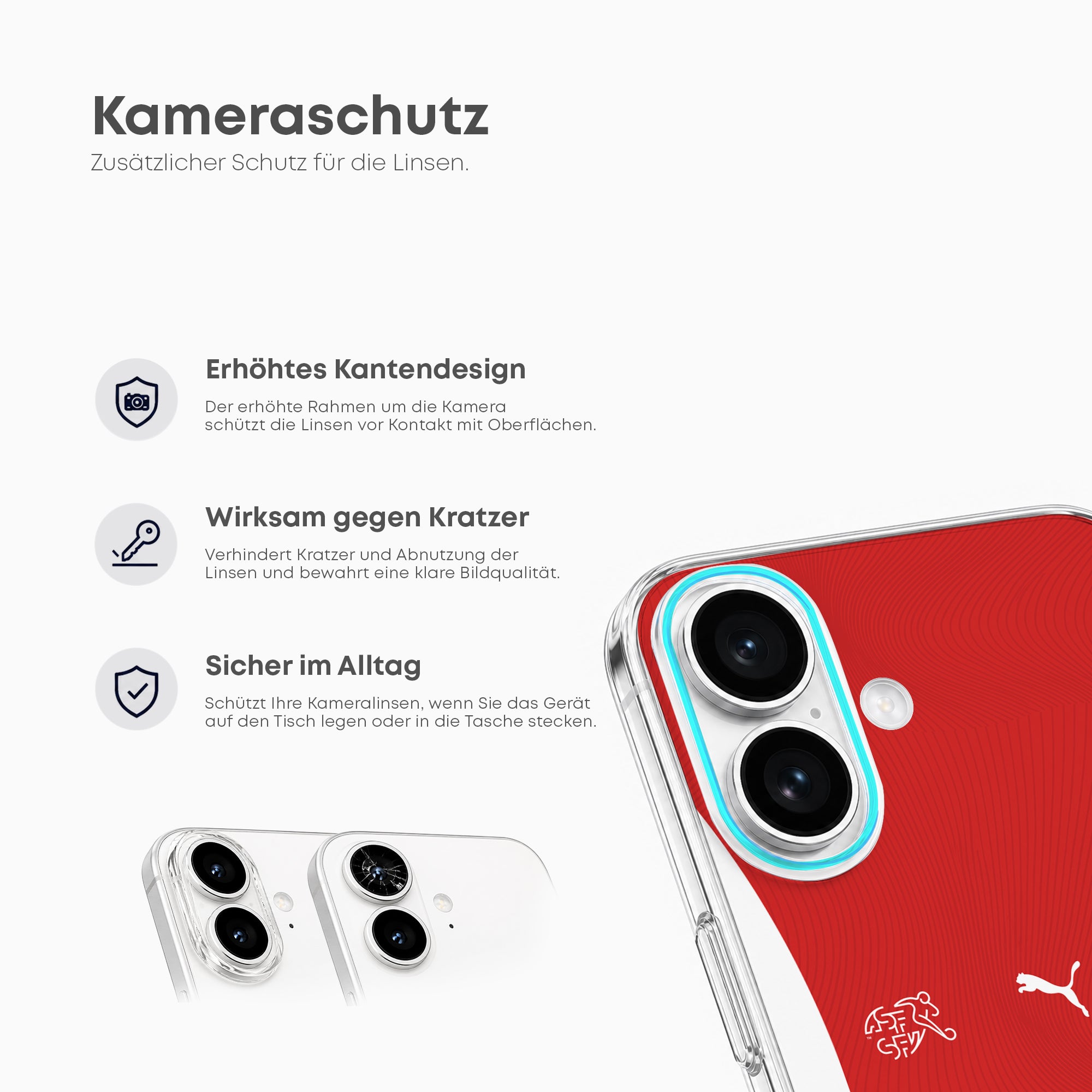 Switzerland 2026 Handyhülle – Name & Nummer - 1instaphone