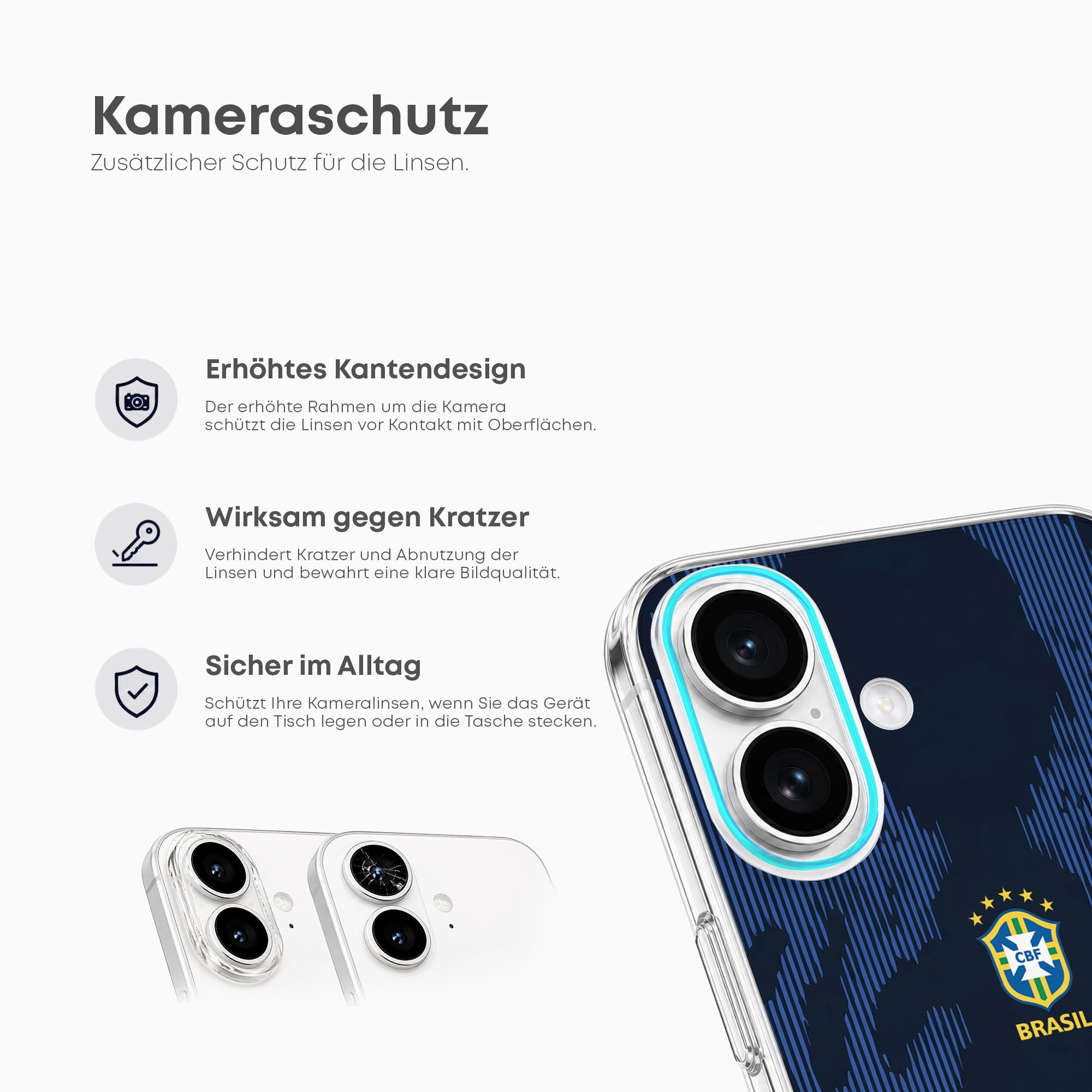 Brazil WM 2026 Handyhülle – Name & Nummer - 1instaphone