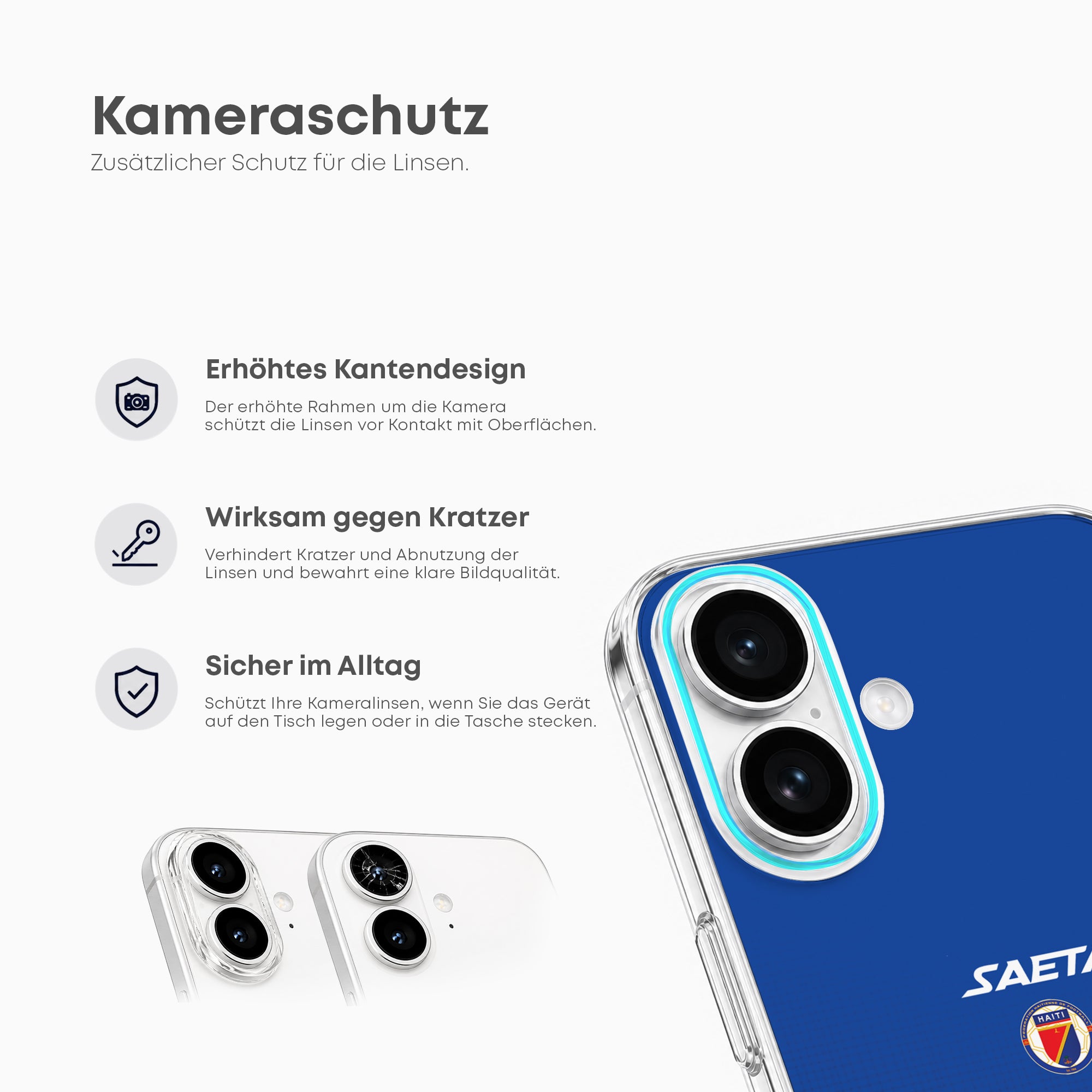Haiti 2026 Handyhülle – Name & Nummer - 1instaphone