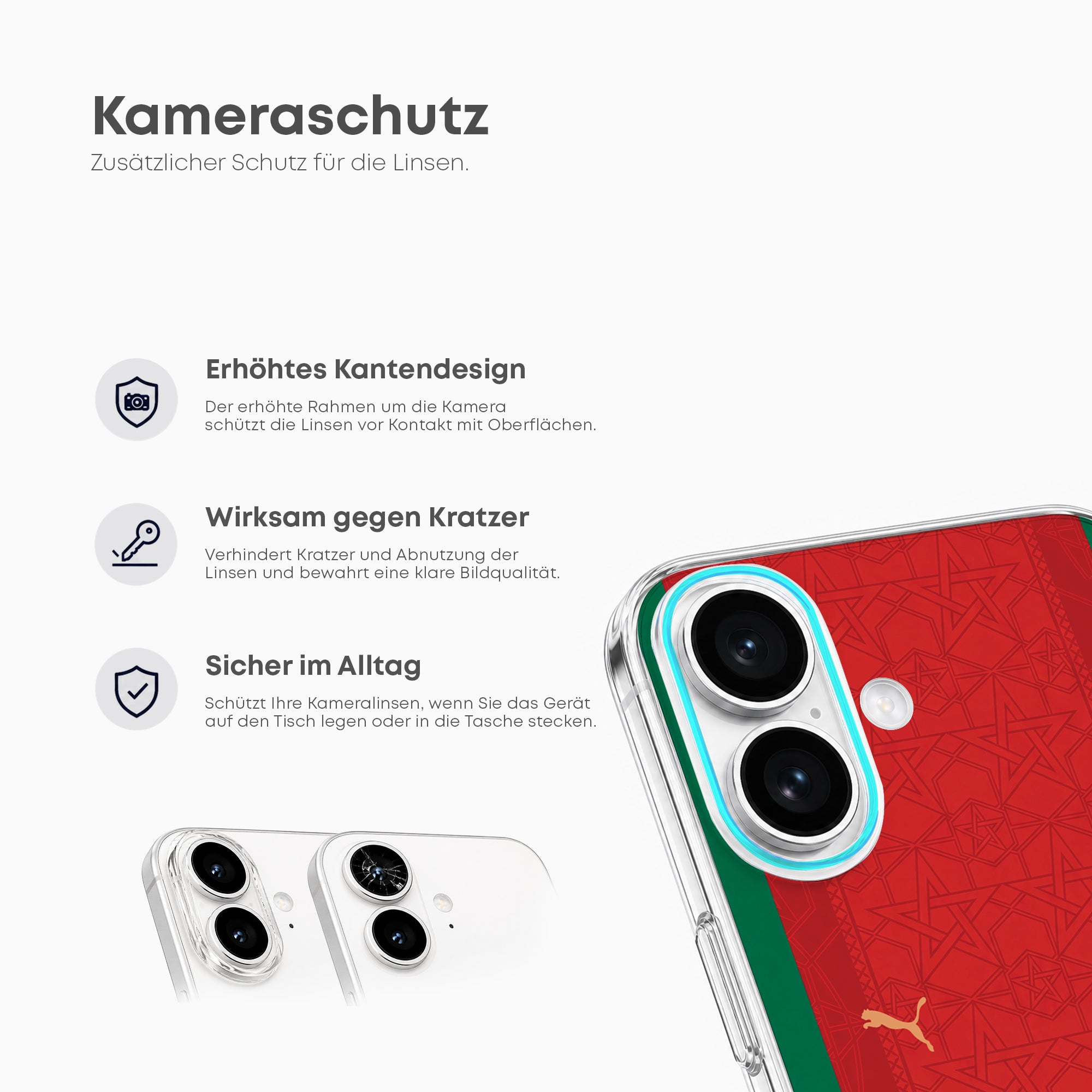 Morocco 2026 Handyhülle – Name & Nummer - 1instaphone