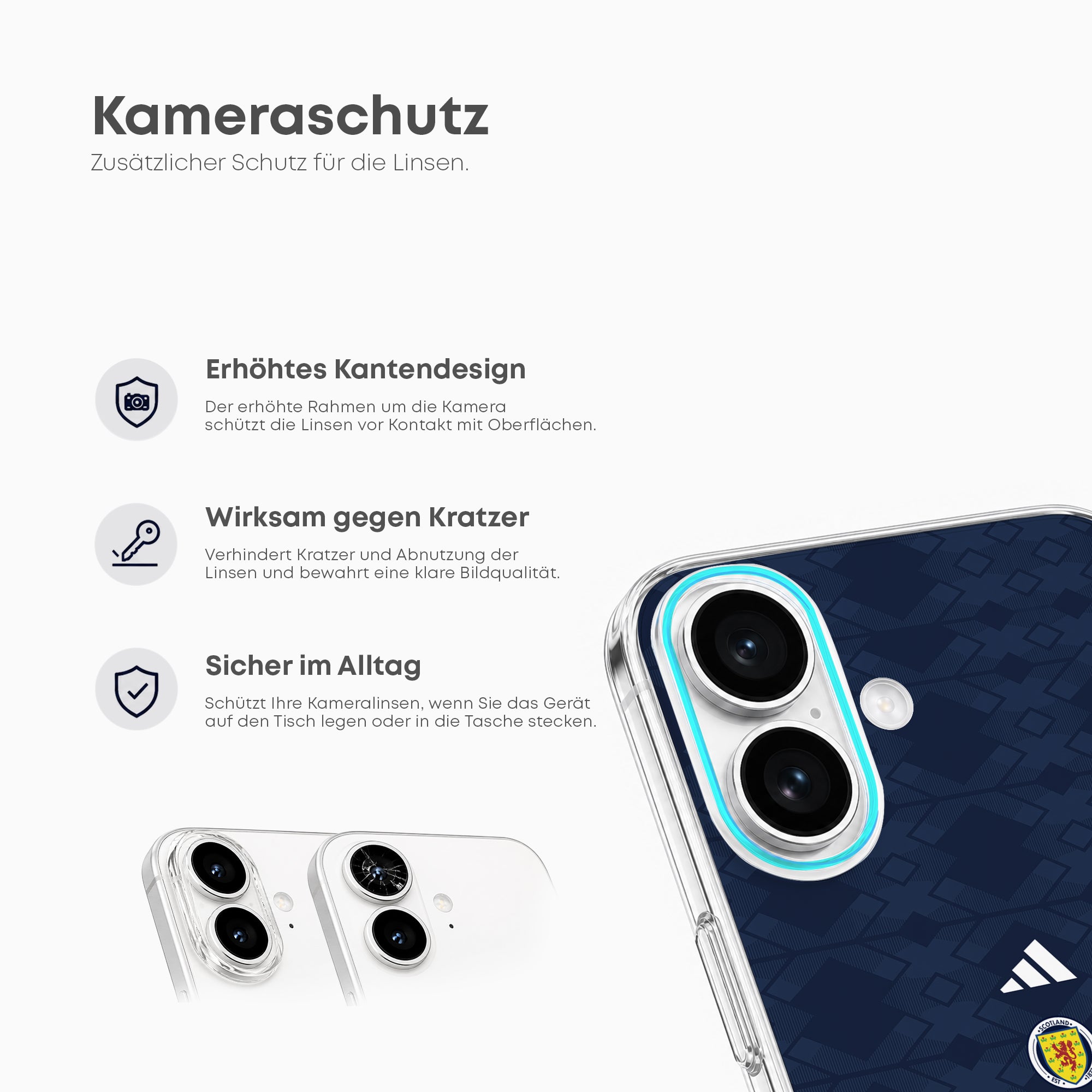 Scotland 2026 Handyhülle – Name & Nummer - 1instaphone