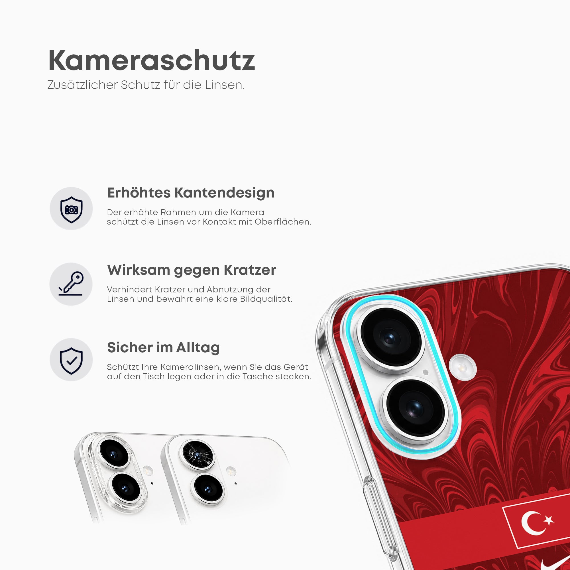 Turkey WM 2026 Handyhülle – Name & Nummer - 1instaphone