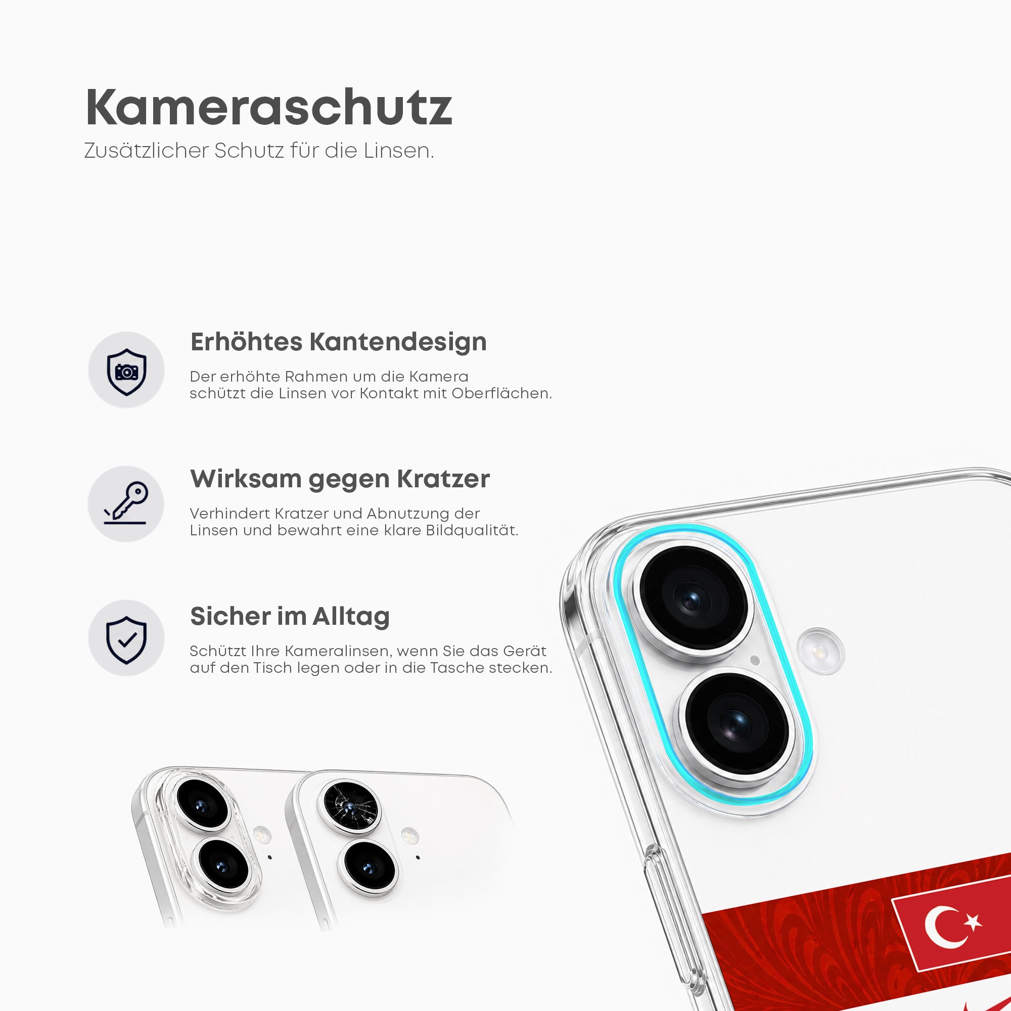 Turkey WM 2026 Handyhülle – Name & Nummer - 1instaphone