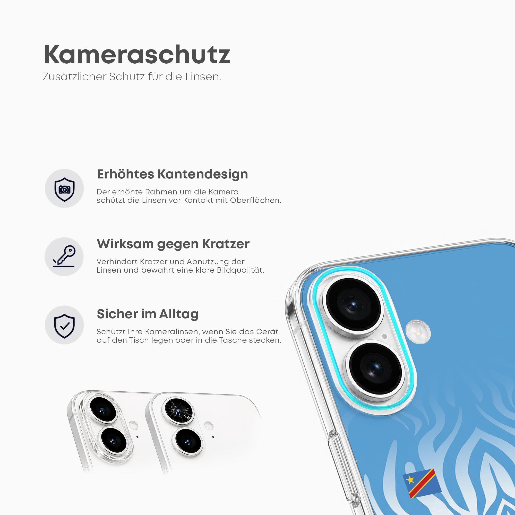 DR Congo 2026 Handyhülle – Name & Nummer - 1instaphone