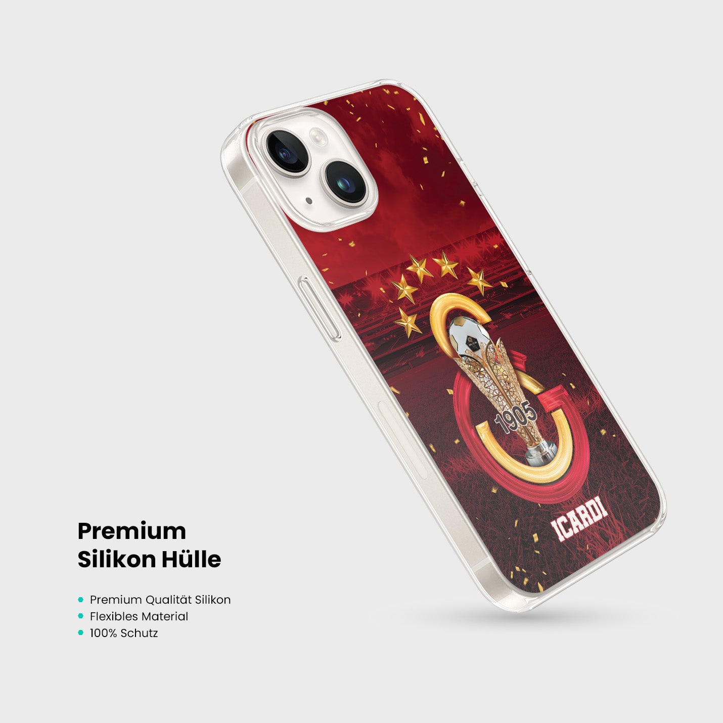 Galatasaray Hülle mit Wunschname - Şampiyon - 1instaphone