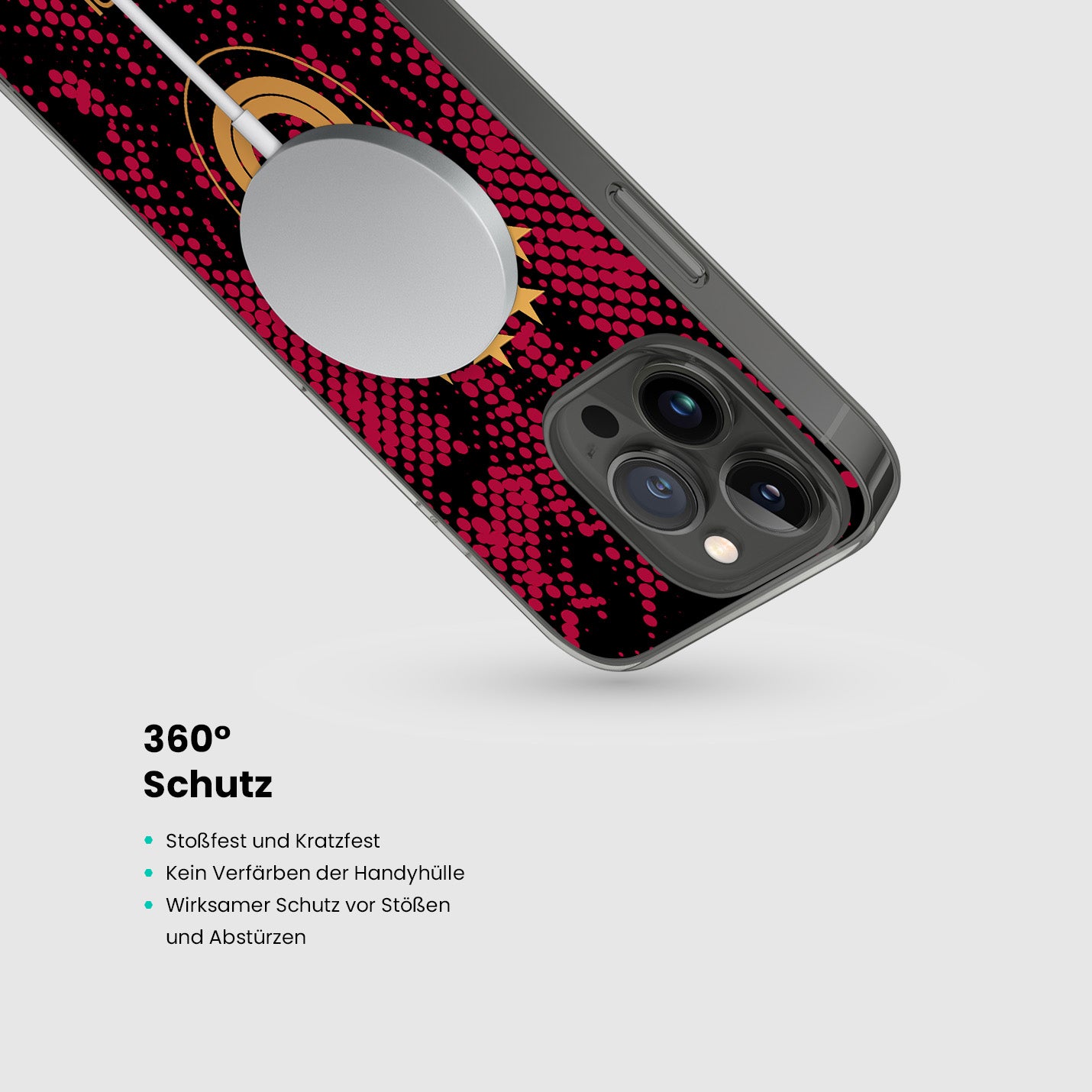 Personalisierte Galatasaray Handyhülle - Şampiyon 2025 Punkt Grafitti - 1instaphone