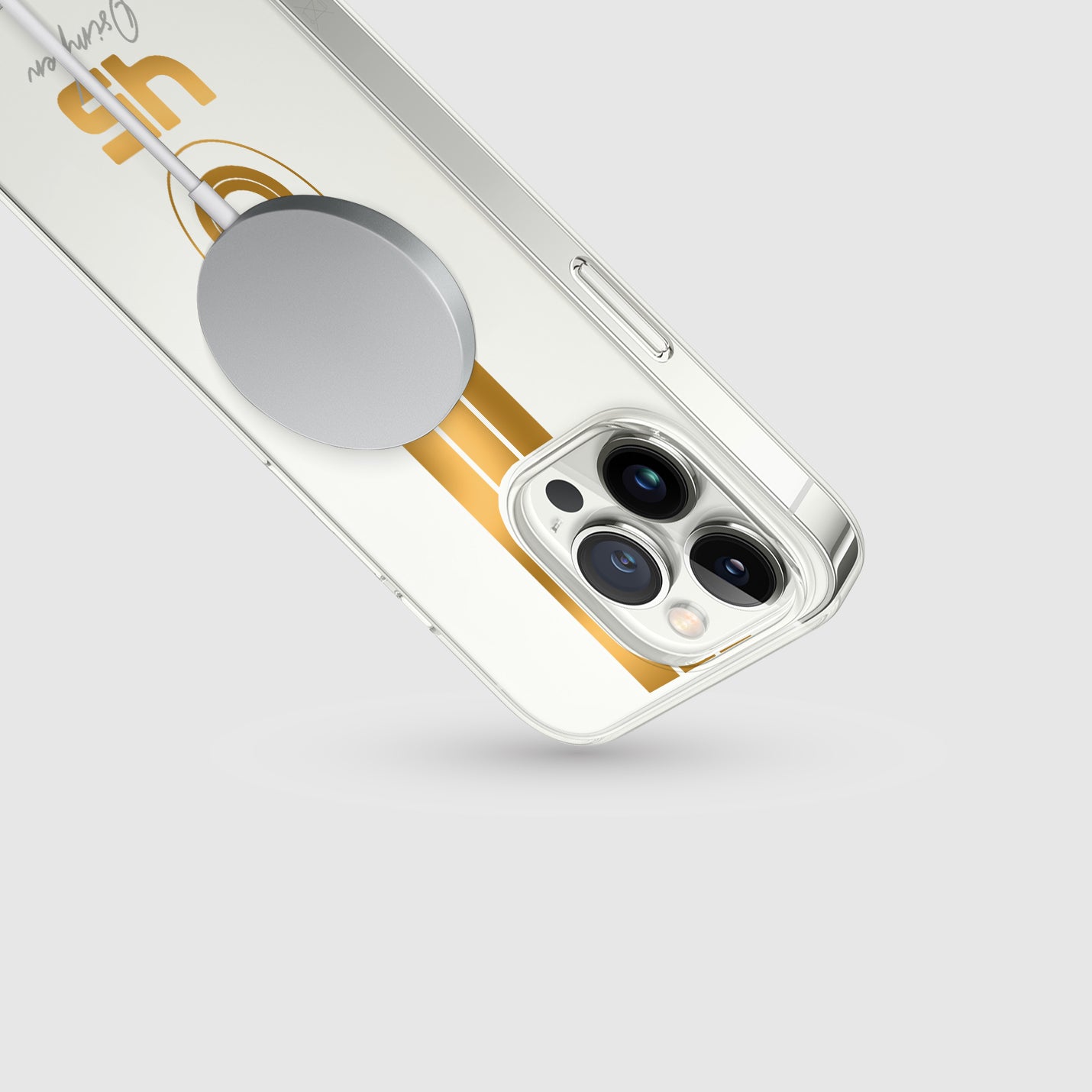 Personalisierte Galatasaray Handyhülle - Şampiyon 2025 Streifen Gold Rot Logo - 1instaphone