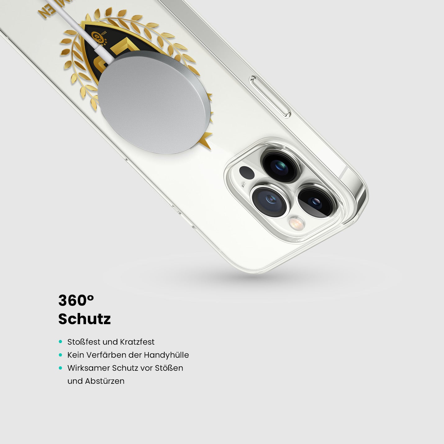Personalisierte Galatasaray Handyhülle - Şampiyon 2025 Trikotnummer Gold Şampiyon - 1instaphone