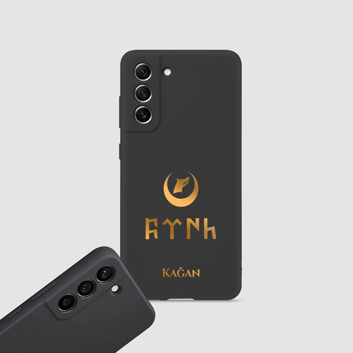 Personalisierte Göktürk Khanat Handyhülle mit Namen - 1instaphone