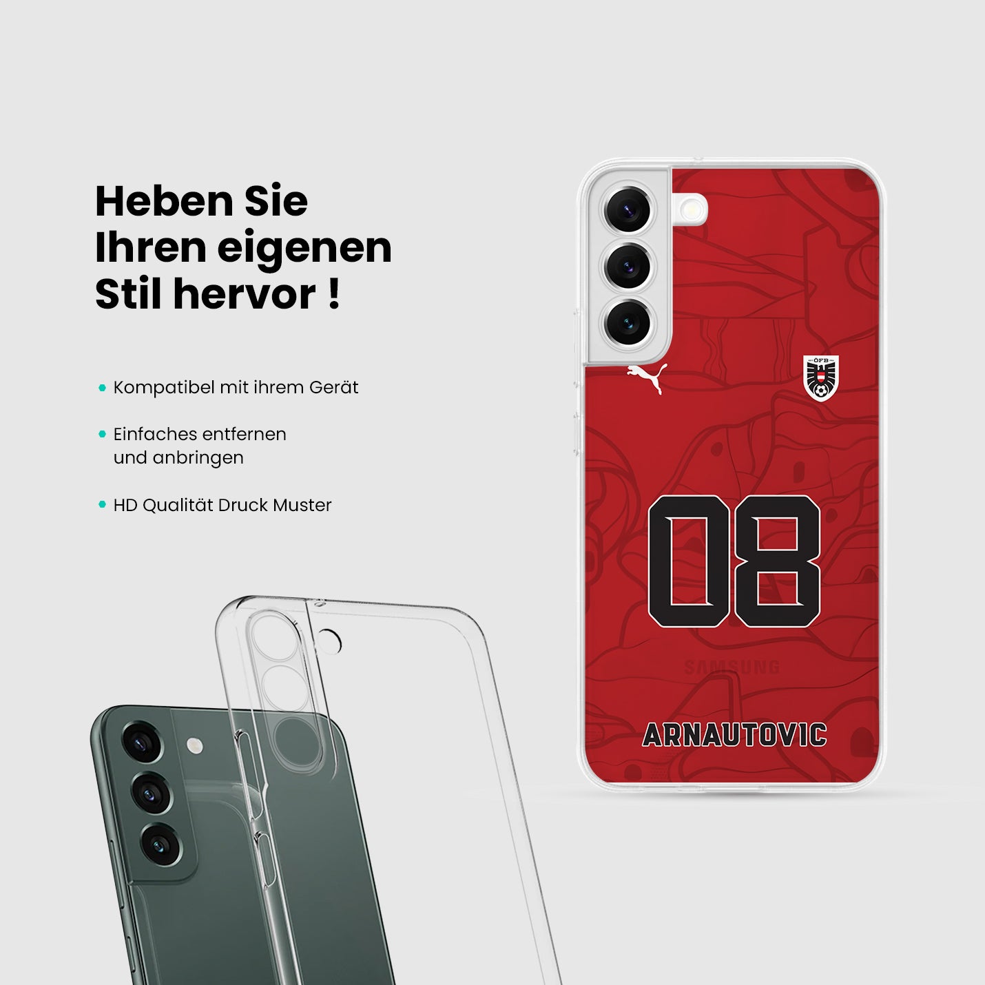 Österreich Handyhülle EM 2024 - 1instaphone