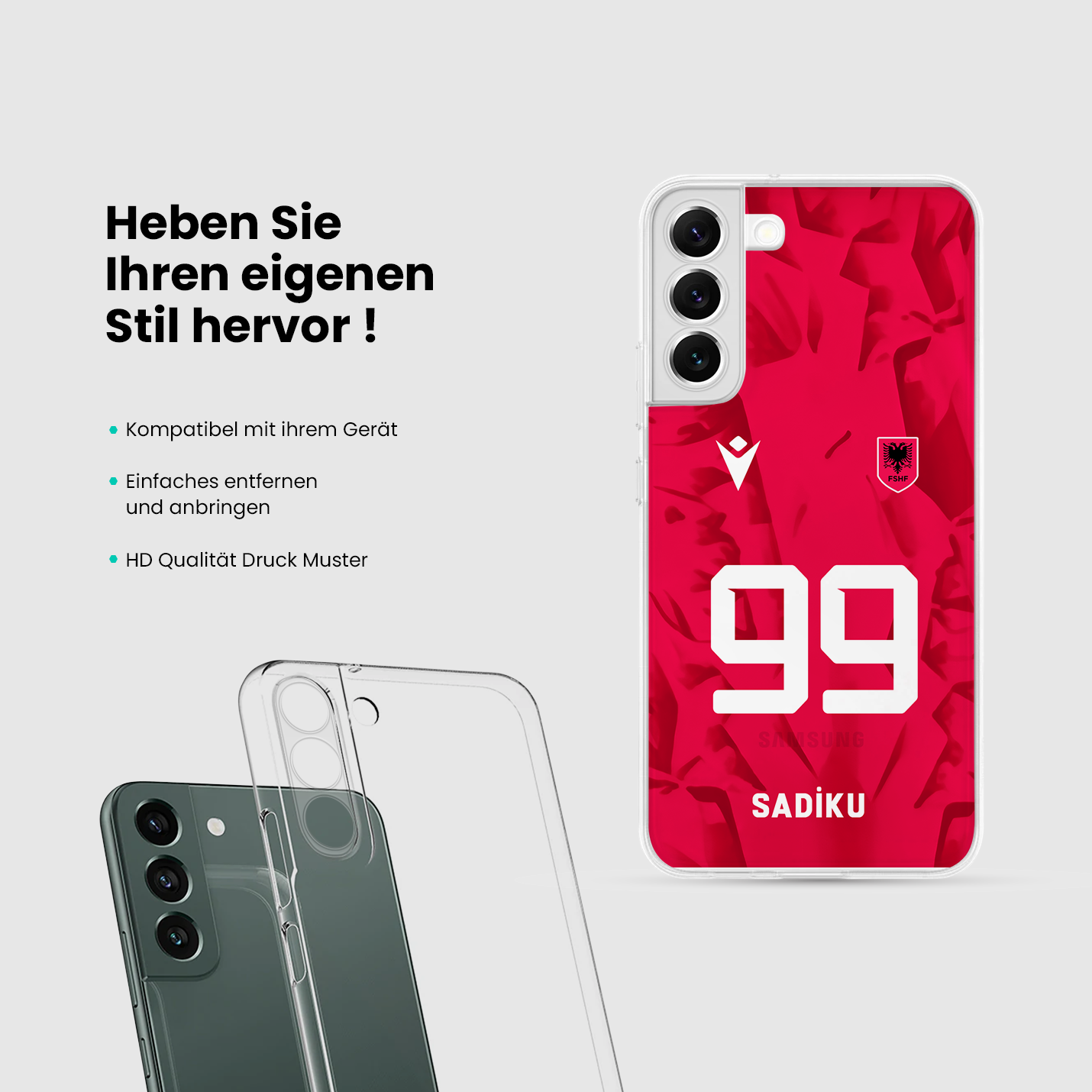 Albanien Handyhülle EM 2024 - 1instaphone