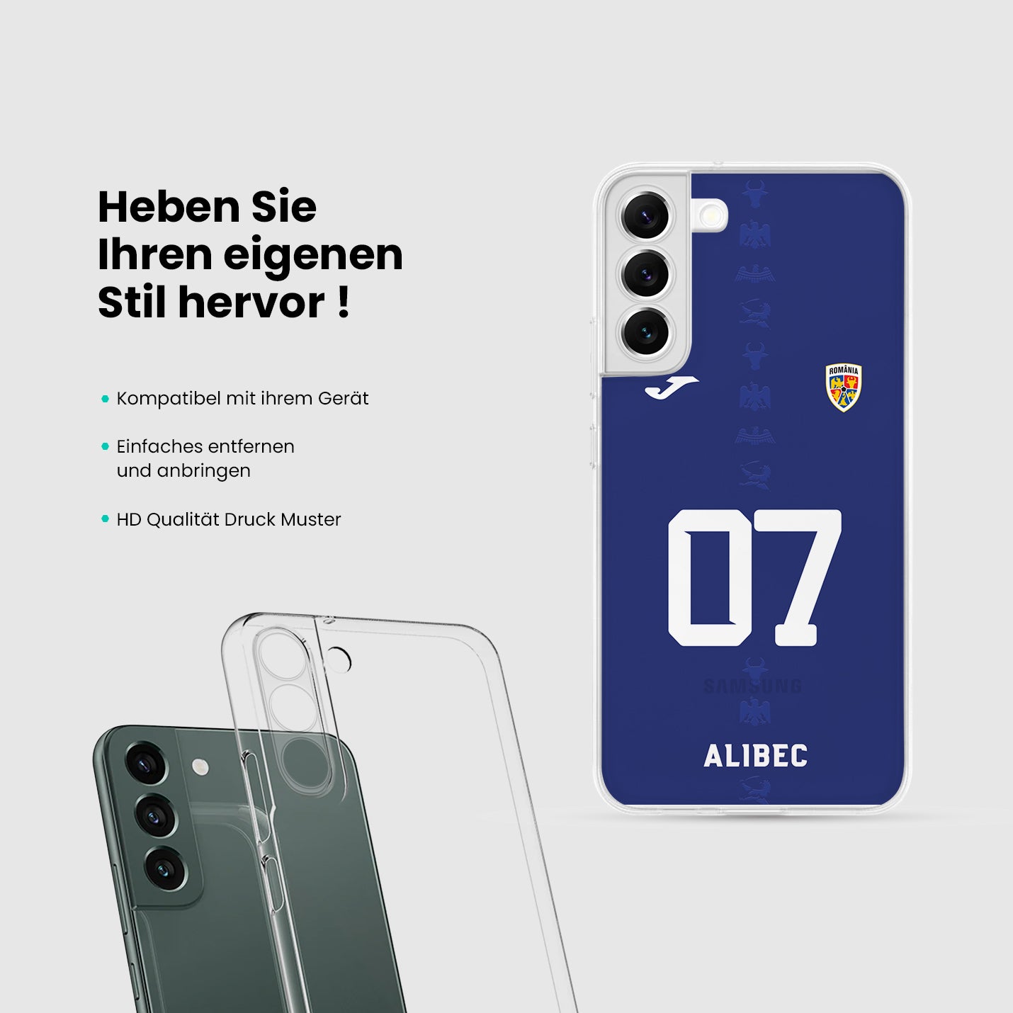 Rumänien Handyhülle EM 2024 - 1instaphone