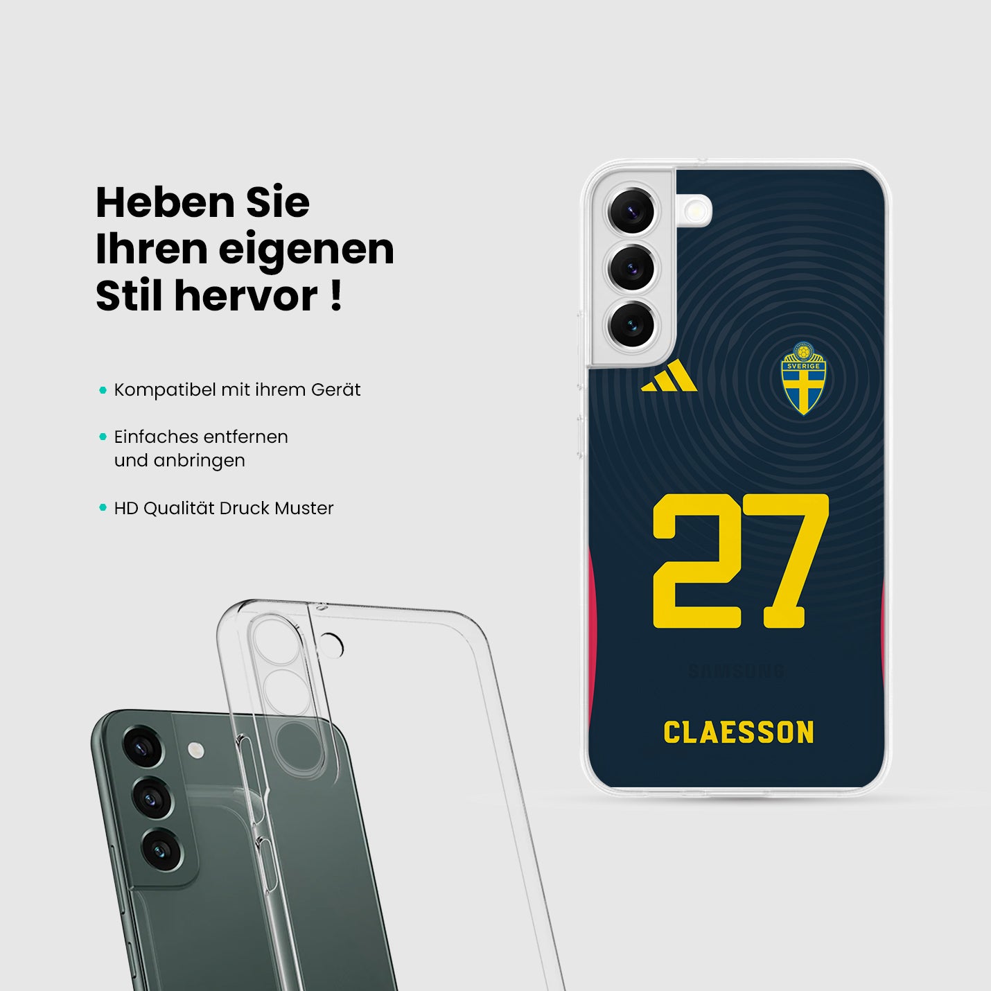 Schweden Handyhülle EM 2024 - 1instaphone