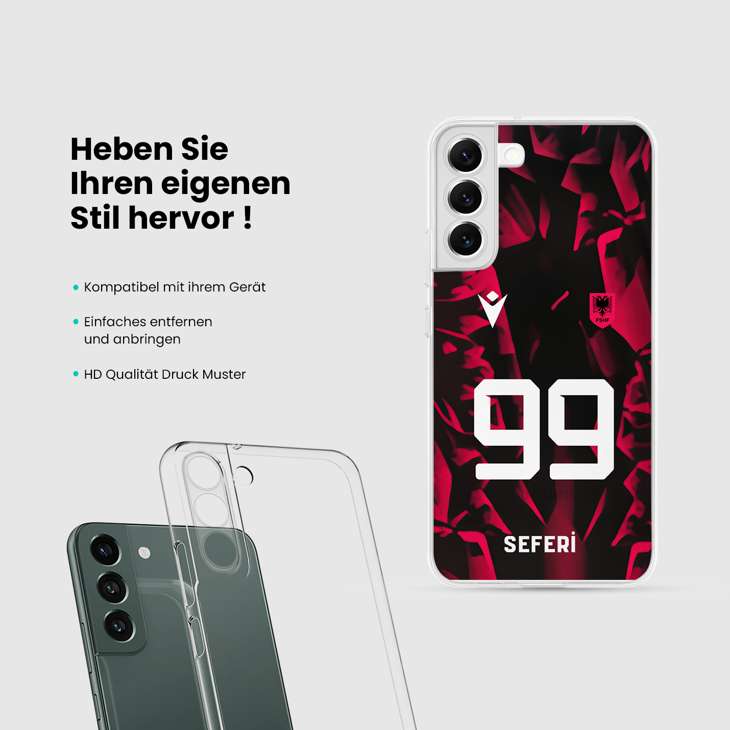 Albanien Handyhülle EM 2024 - 1instaphone