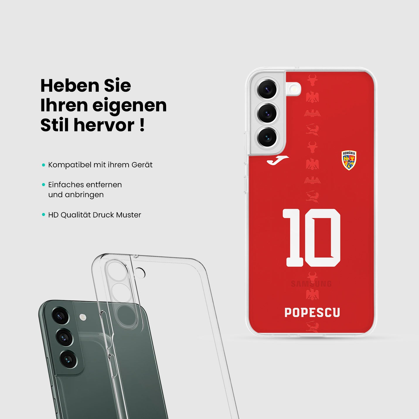 Rumänien Handyhülle EM 2024 - 1instaphone
