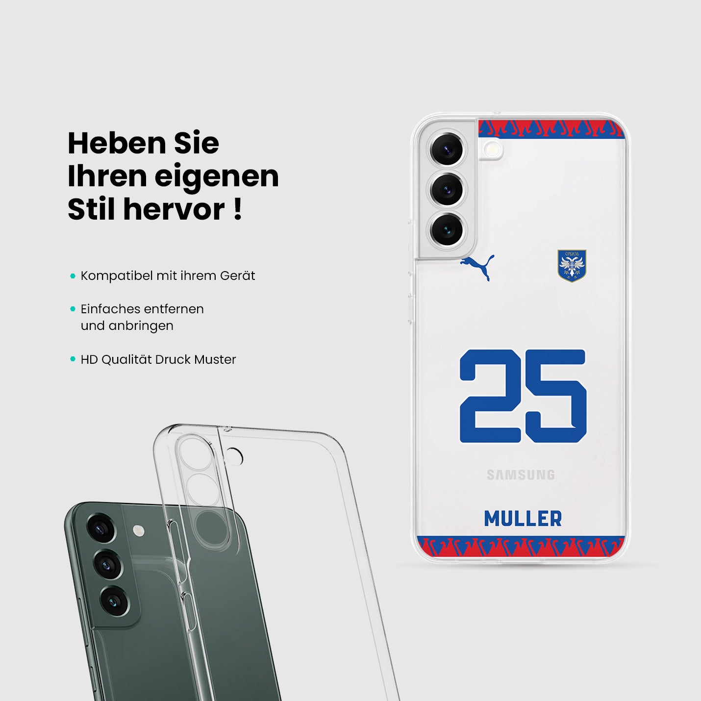 Serbien Handyhülle EM 2024 - 1instaphone