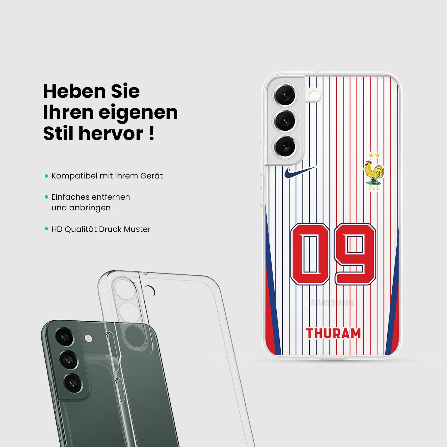 Frankreich Handyhülle EM 2024 - 1instaphone