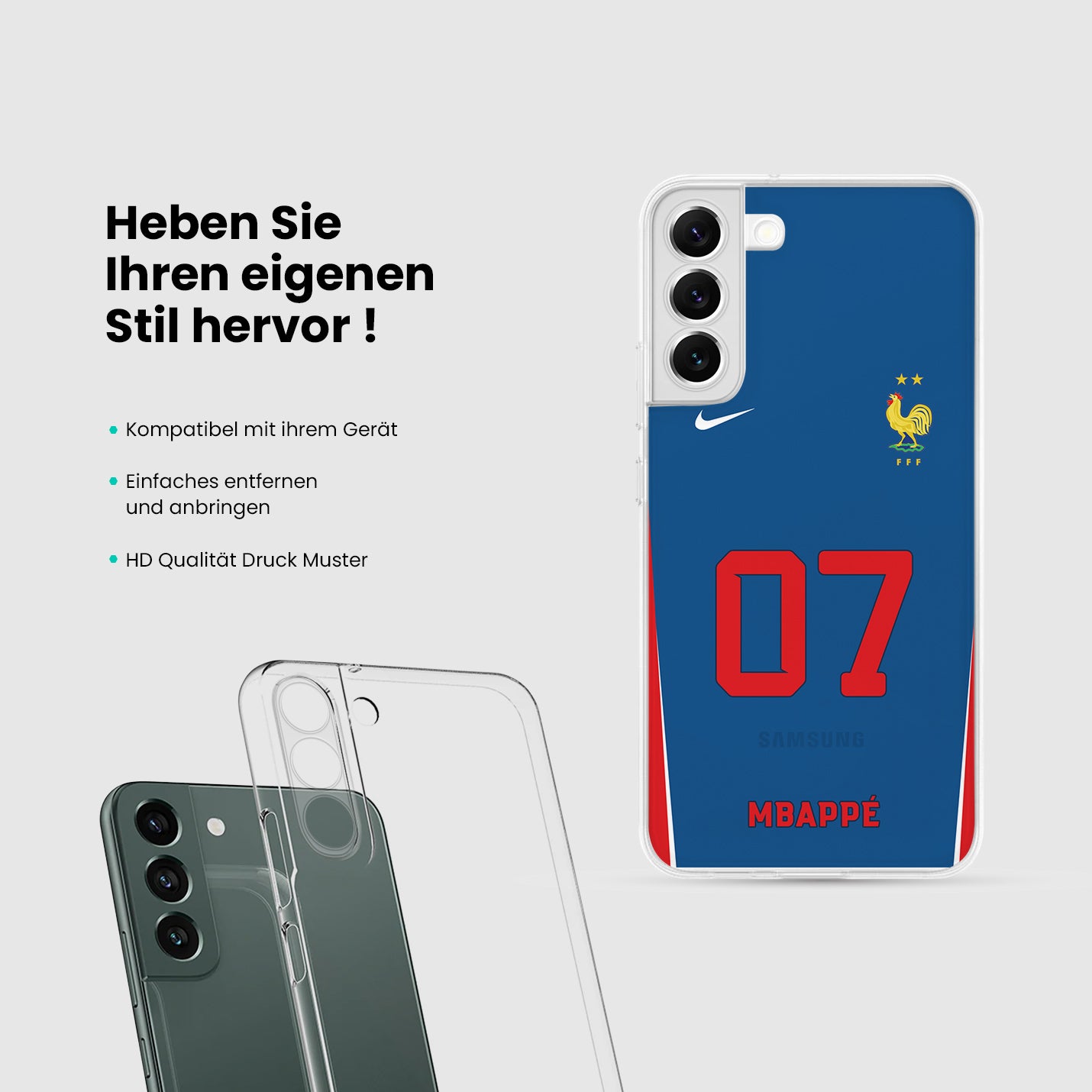 Frankreich Handyhülle EM 2024 - 1instaphone