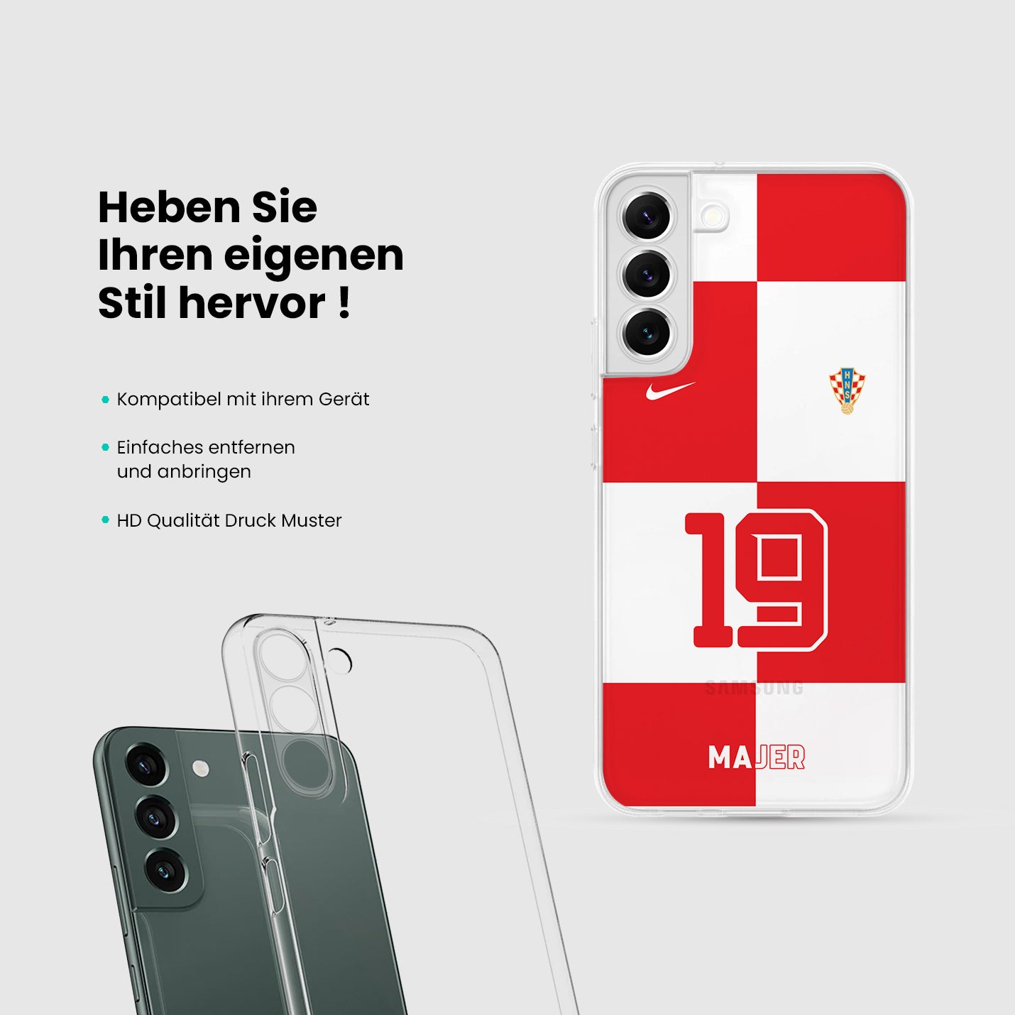 Kroatien Handyhülle EM 2024 - 1instaphone