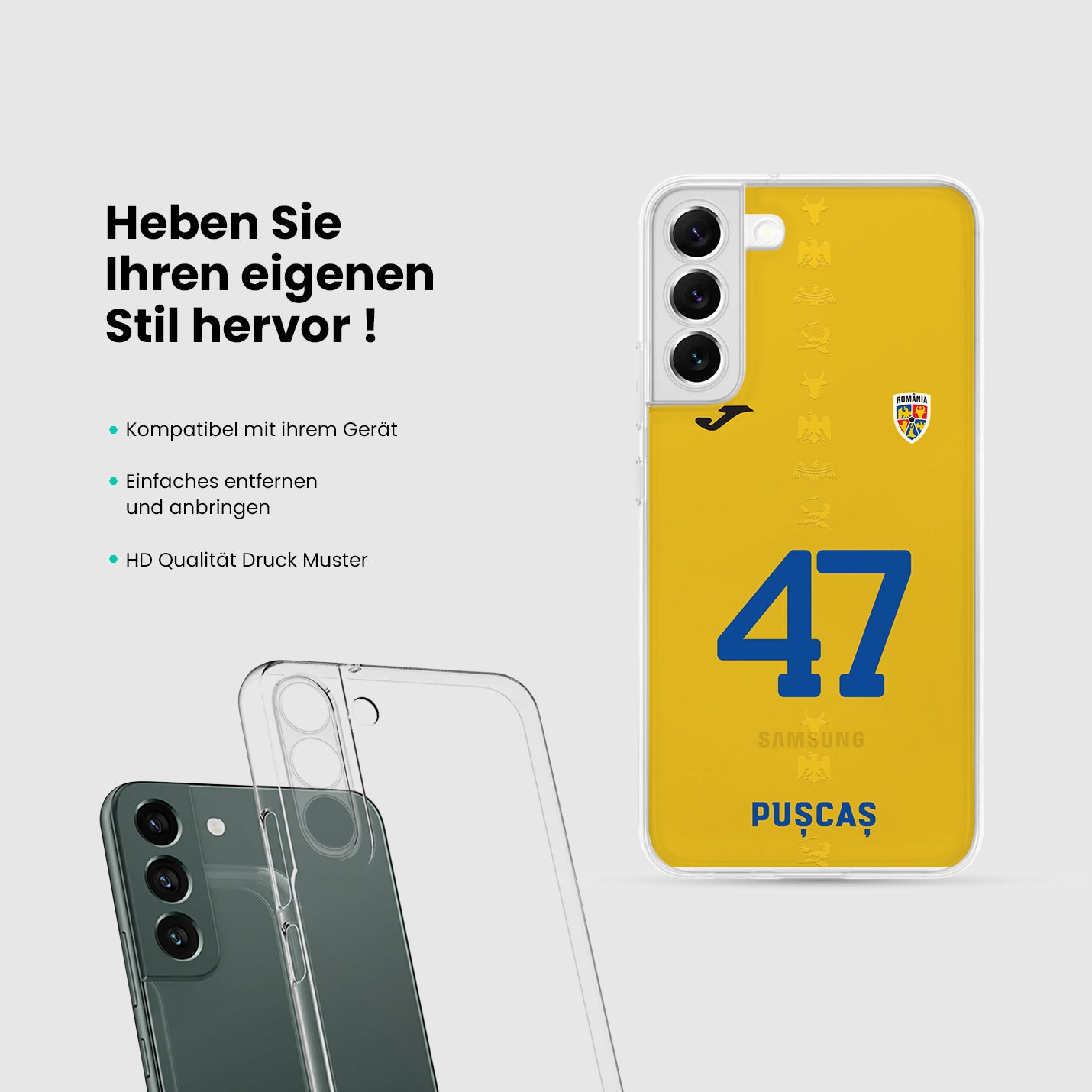 Rumänien Handyhülle EM 2024 - 1instaphone