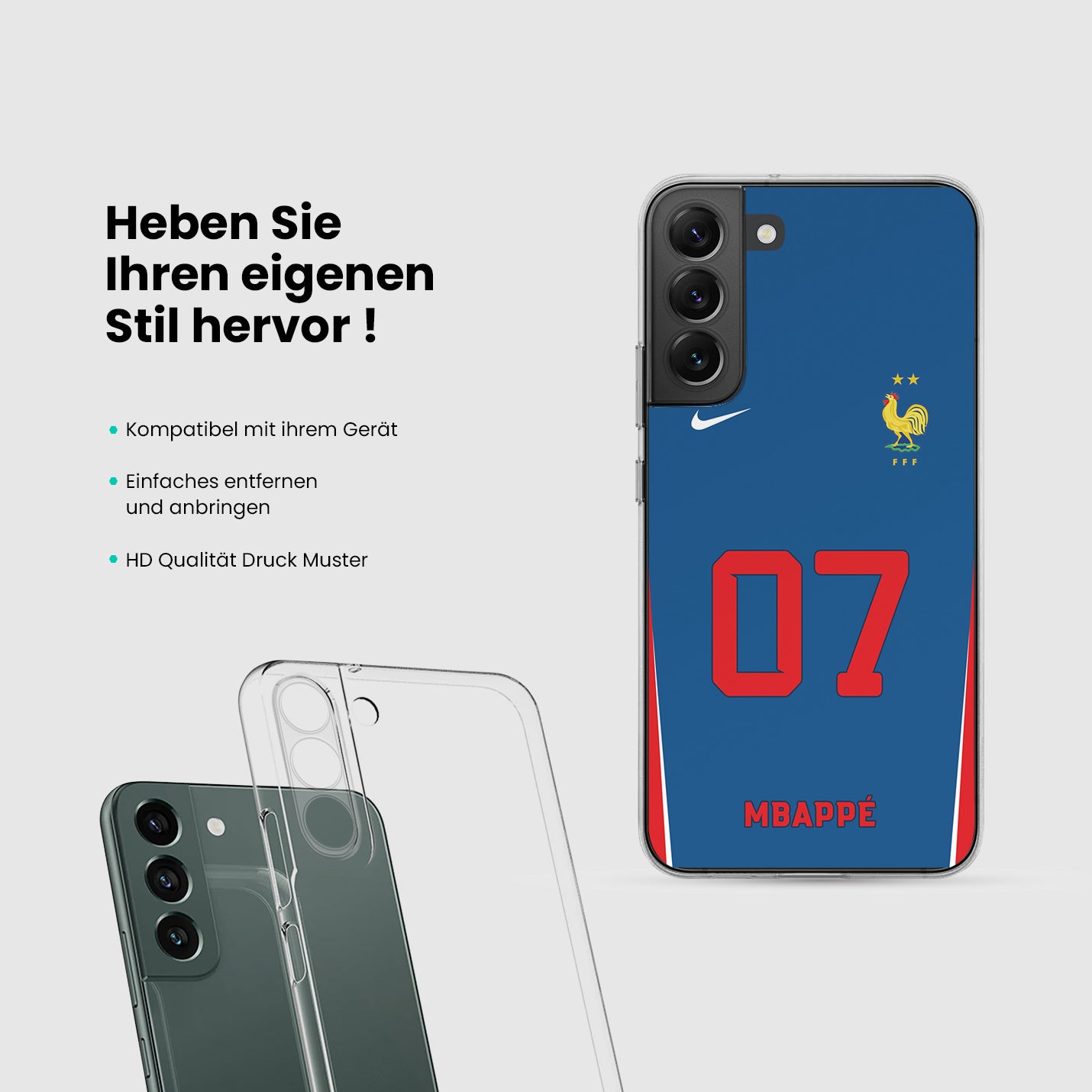 Frankreich Handyhülle EM 2024 - 1instaphone