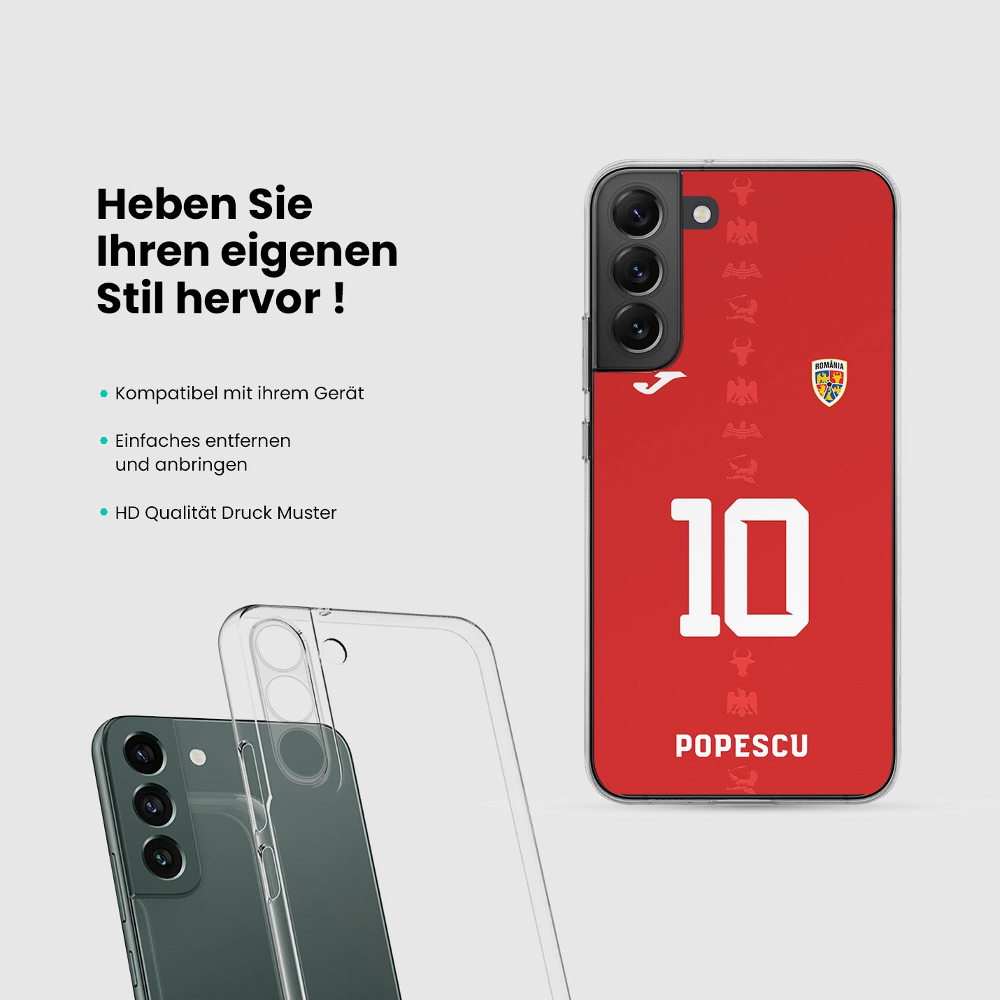 Rumänien Handyhülle EM 2024 - 1instaphone