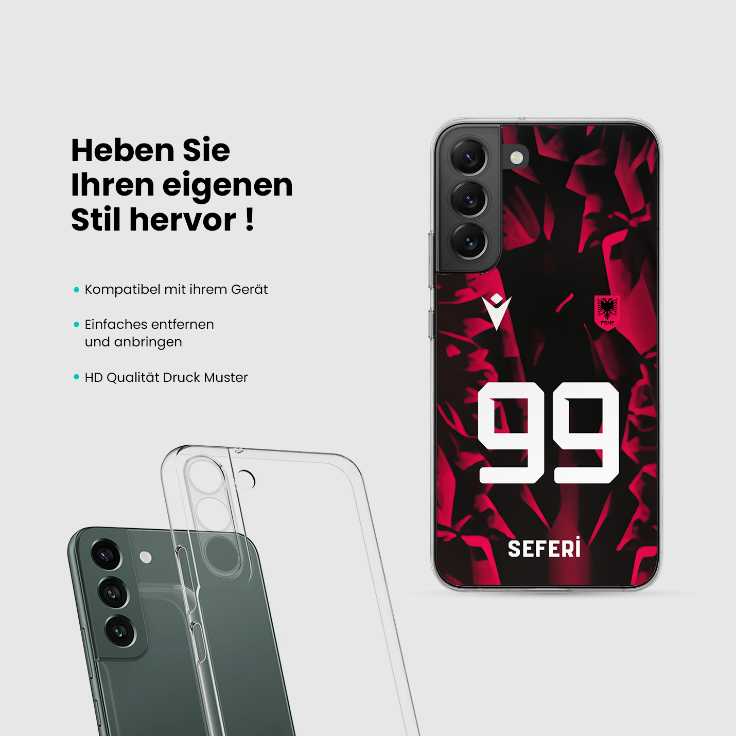 Albanien Handyhülle EM 2024 - 1instaphone