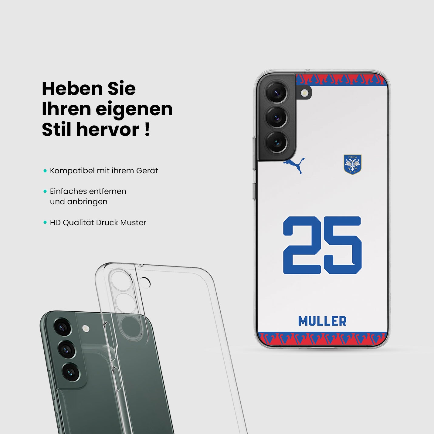 Serbien Handyhülle EM 2024 - 1instaphone