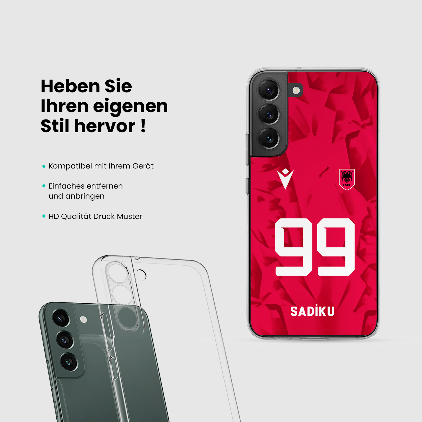 Albanien Handyhülle EM 2024 - 1instaphone
