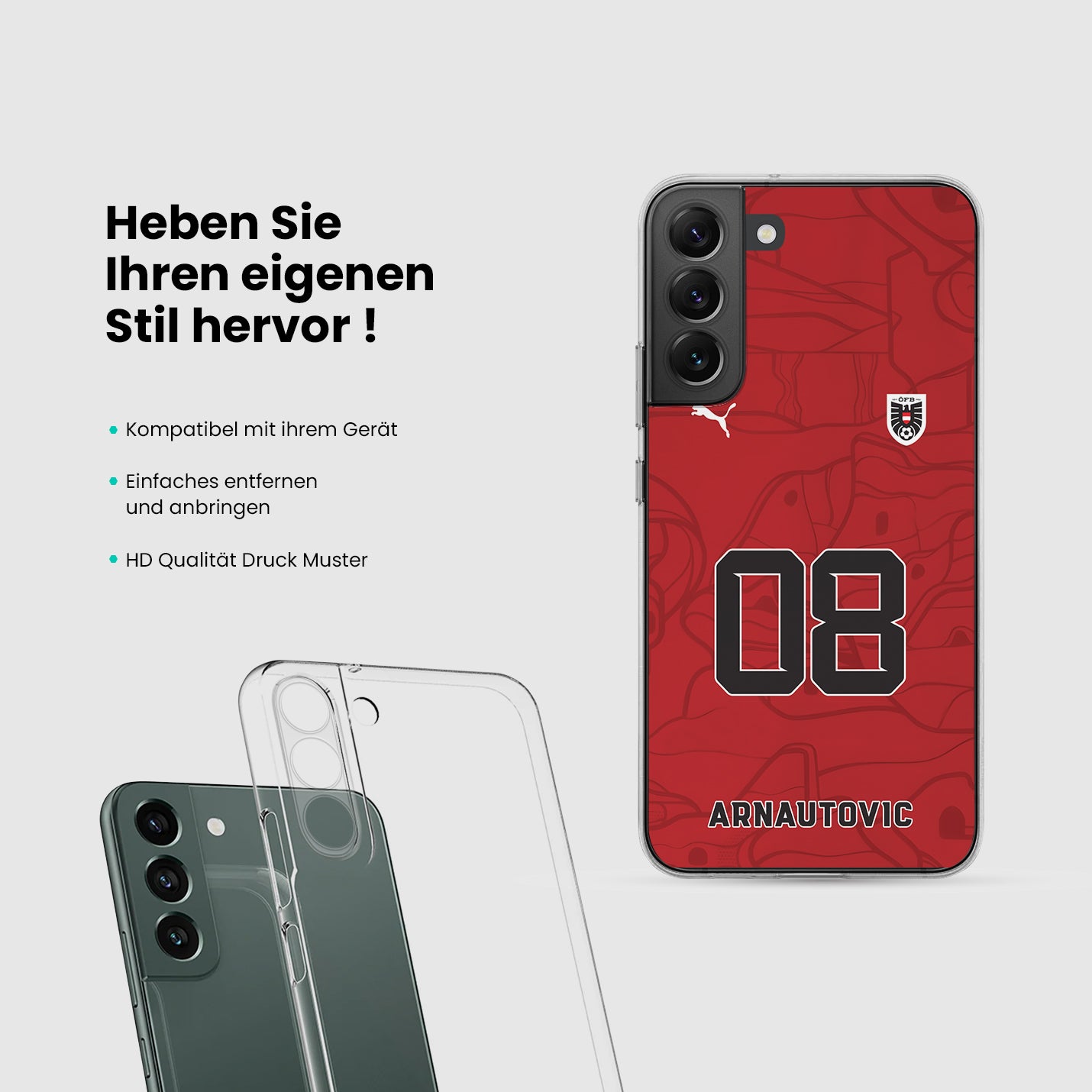 Österreich Handyhülle EM 2024 - 1instaphone