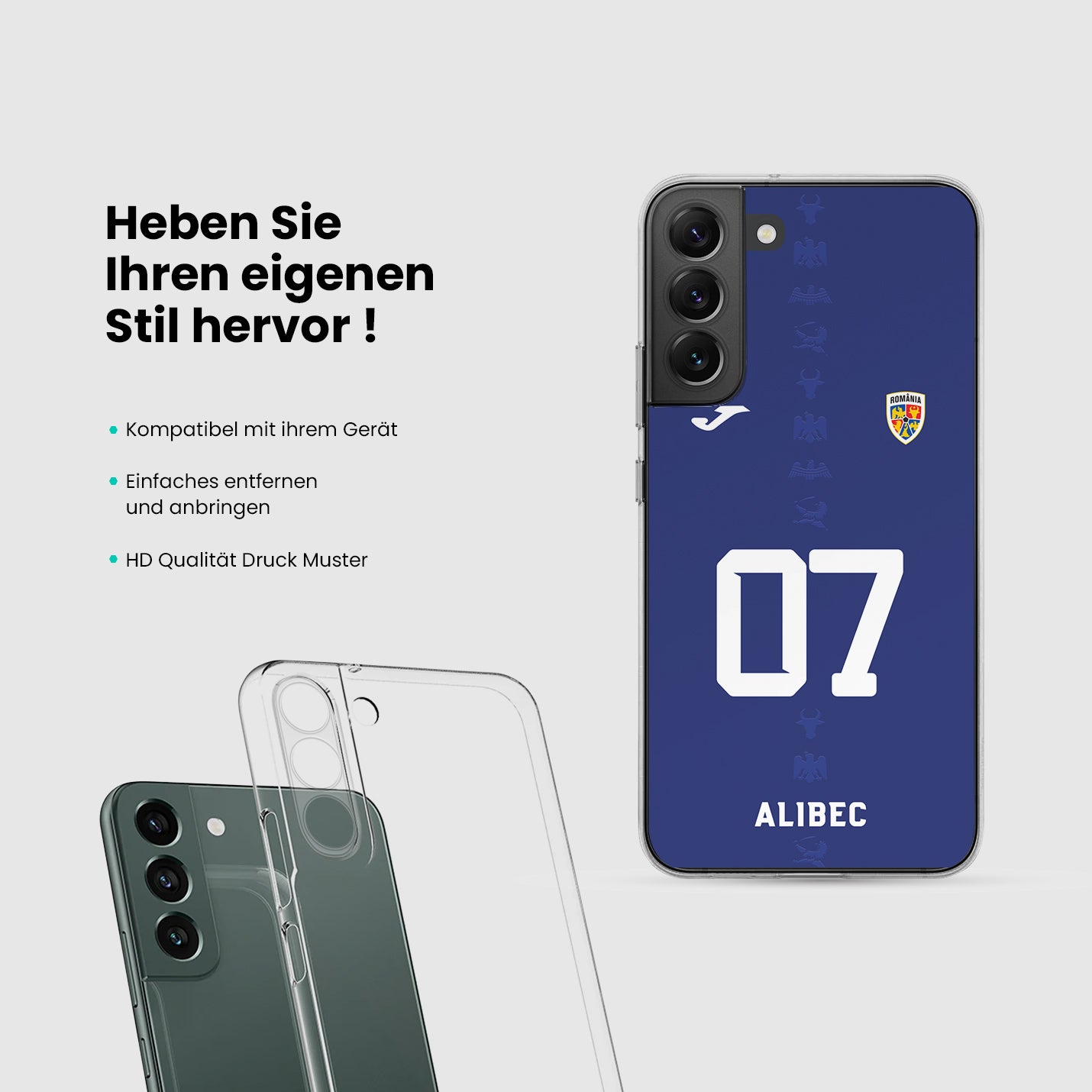 Rumänien Handyhülle EM 2024 - 1instaphone