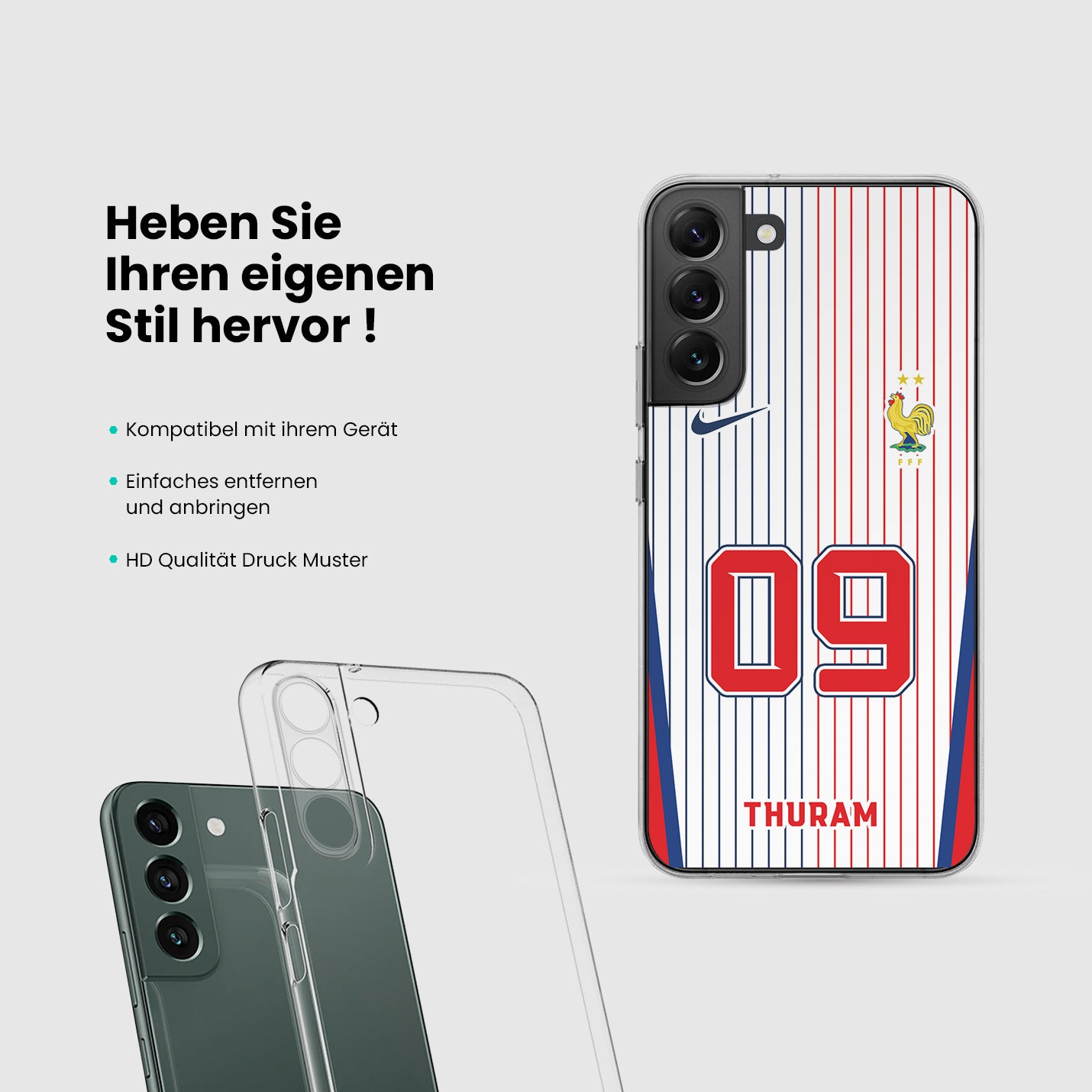 Frankreich Handyhülle EM 2024 - 1instaphone